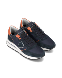 philippe-model-tropez-haute-sneaker-herren-blau-orange image 5