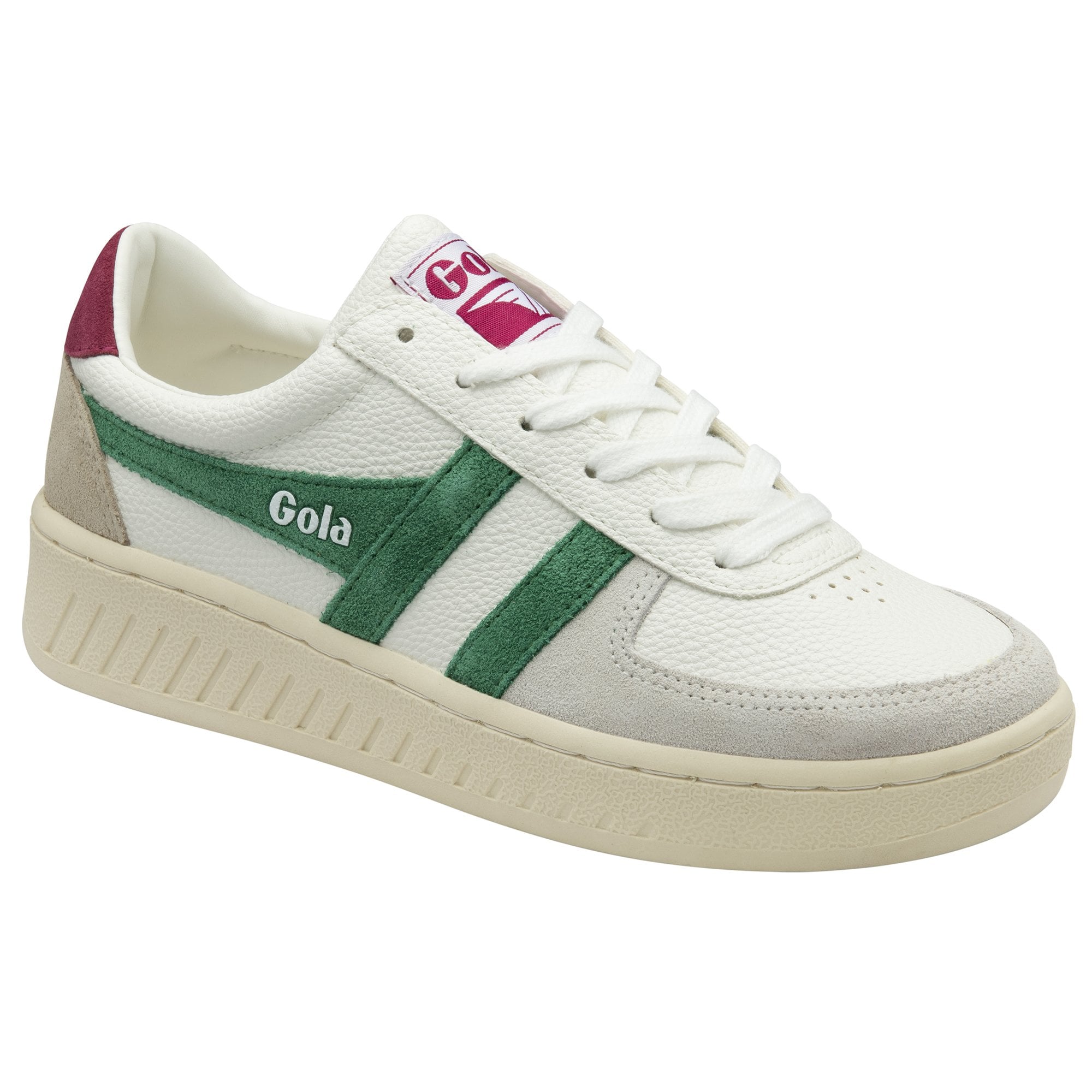 gola-grandslam-trident-damen-sneaker-wei-smaragdgr-n-kirschrot image 2
