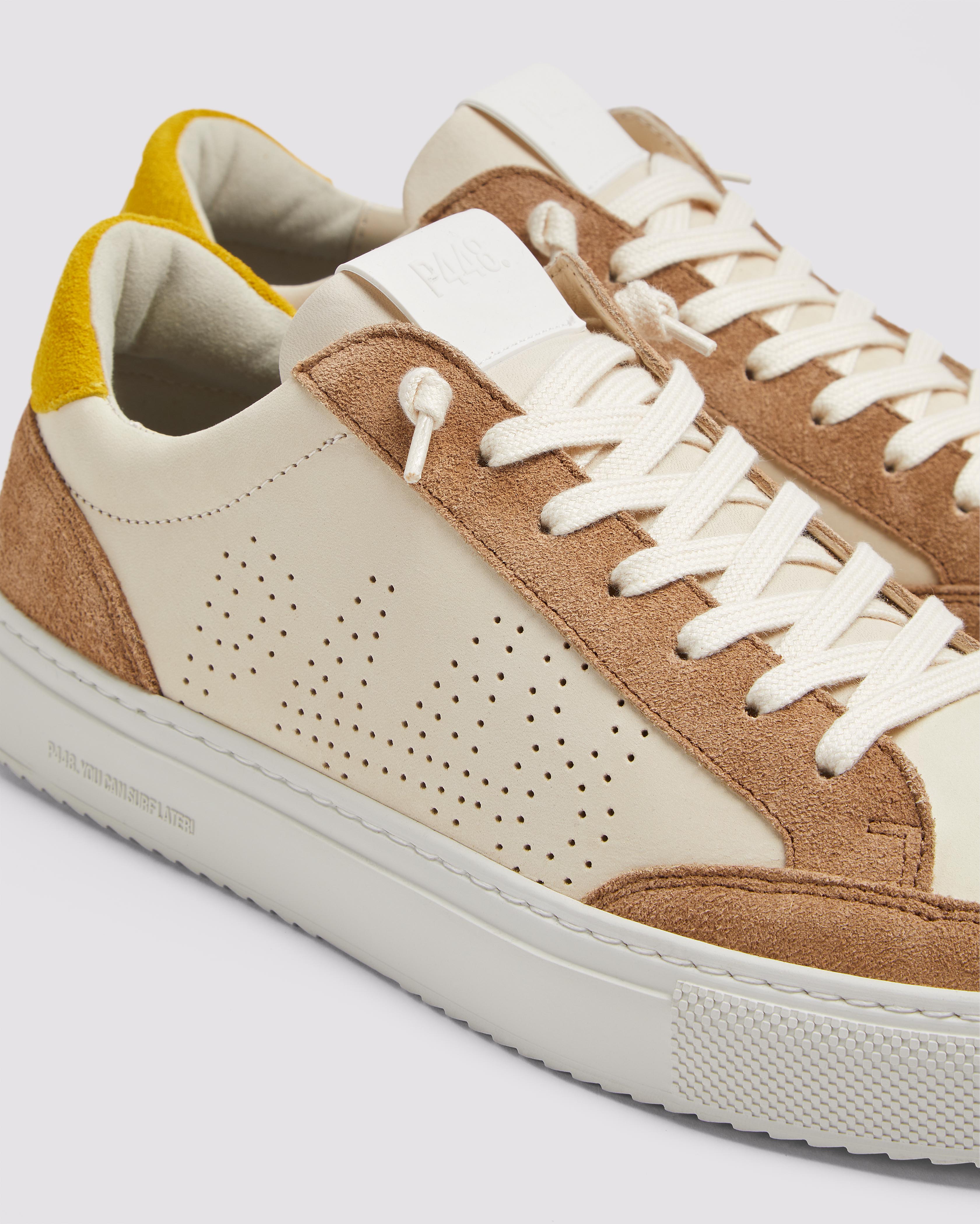 p448-soho-rodeo-low-top-sneaker-cream-braun image 4
