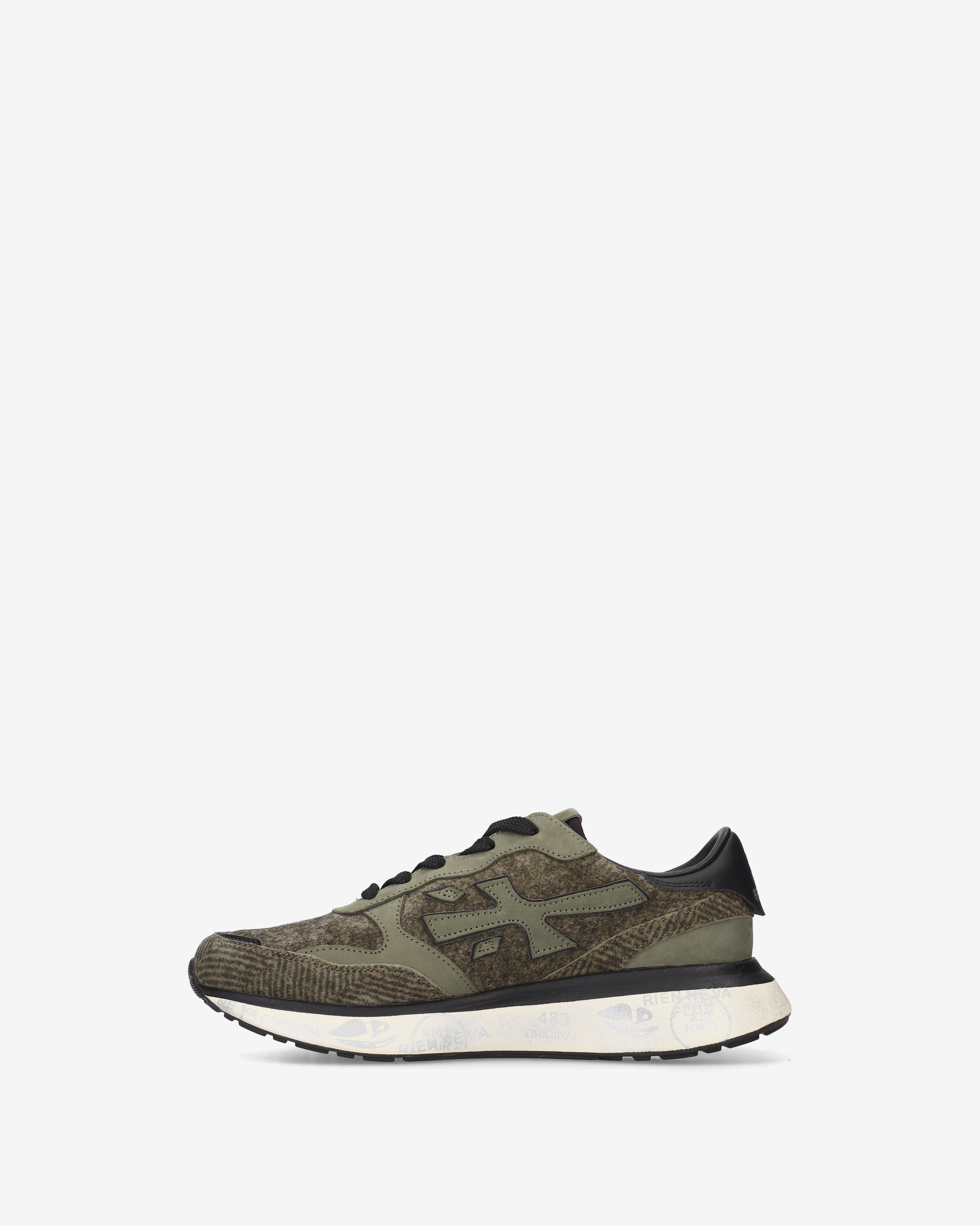 premiata-lauryn-8550-sneaker-damen-olive-used-look image 3