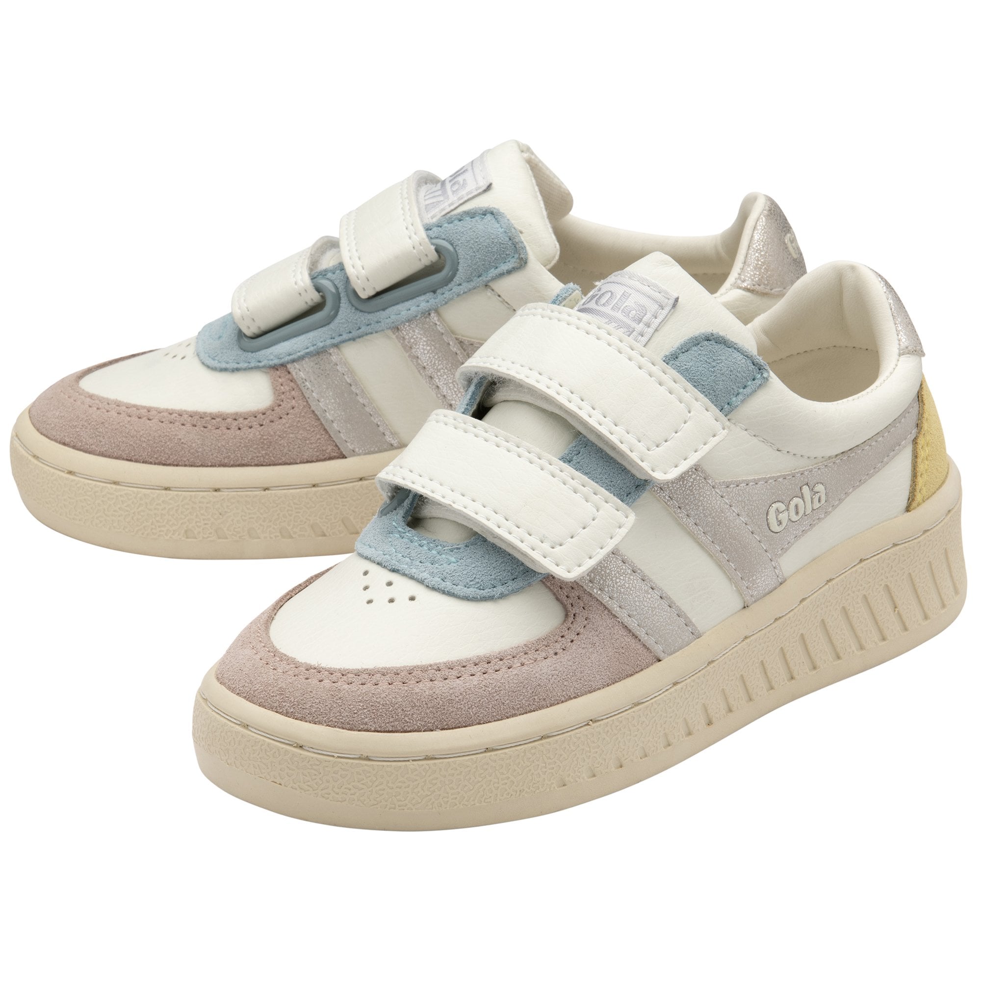 gola-grandslam-quadrant-strap-sneaker-f-r-kinder-wei-multi-mit-klettverschluss image 3