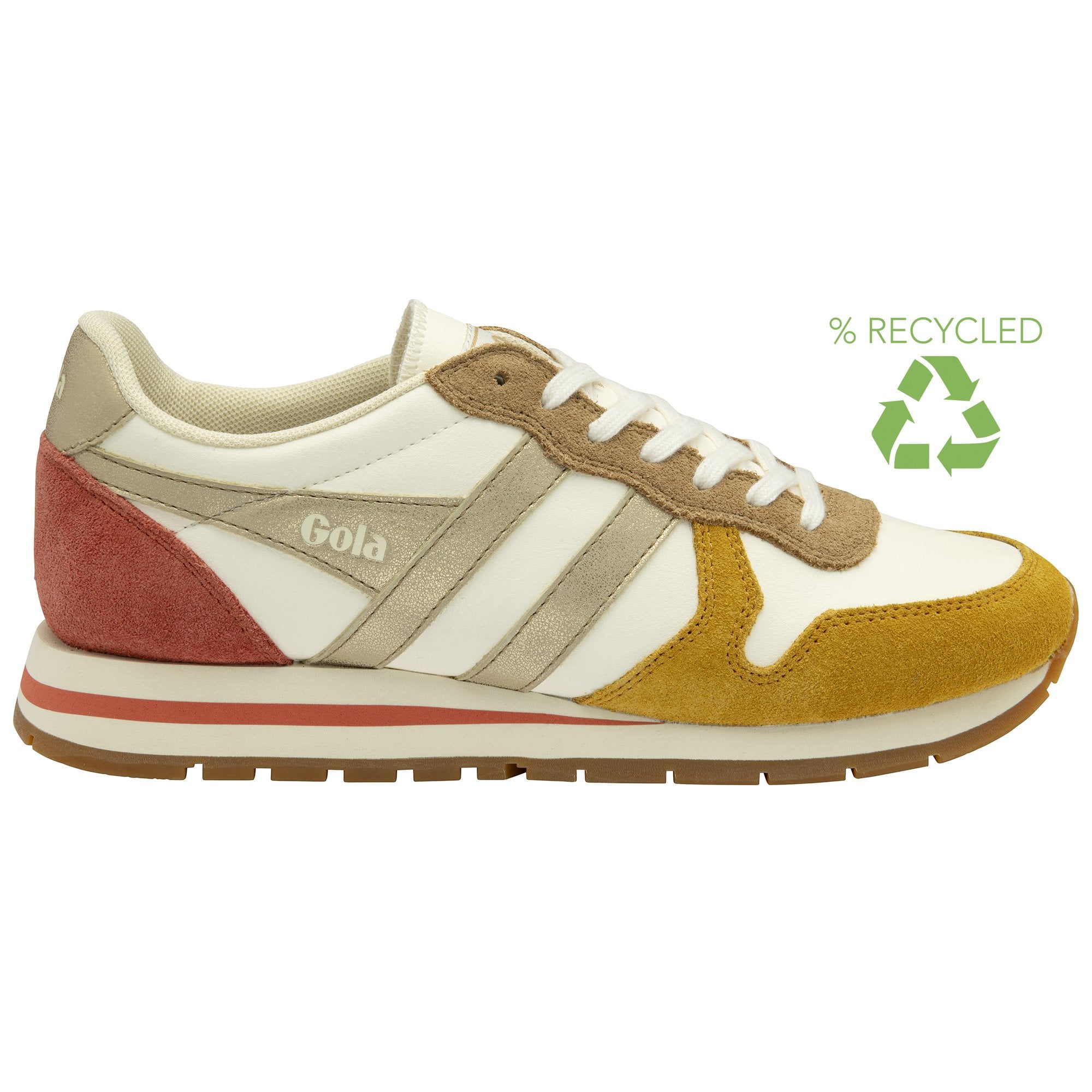 gola-daytona-quadrant-damen-sneaker-cremewei-gelb image 1