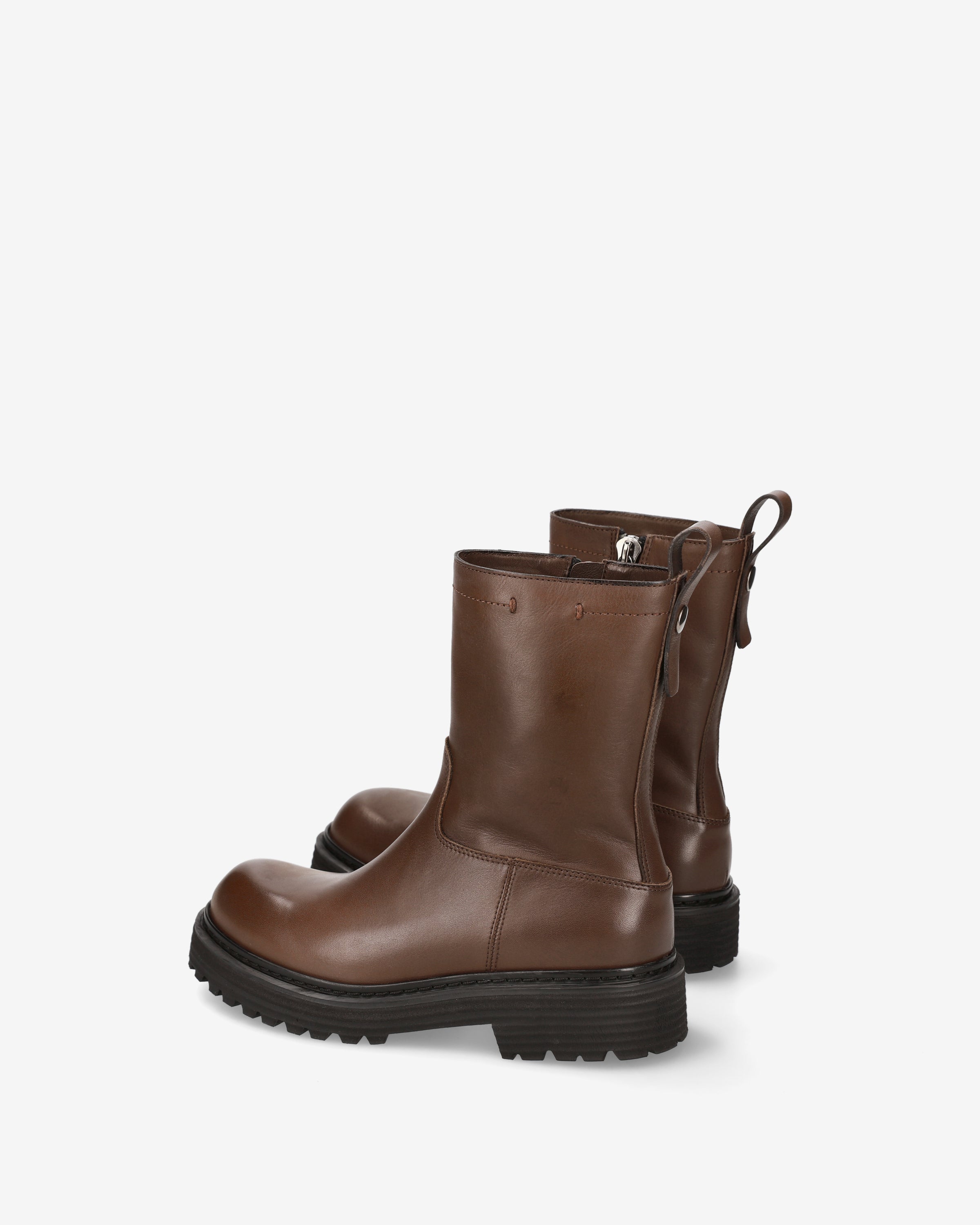 premiata-stivaletti-ankle-boots-damen-braun-leder-made-in-italy image 5