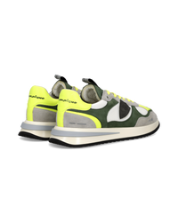 philippe-model-olympique-herren-sneaker-wei-gr-n-gelb-fluo image 2