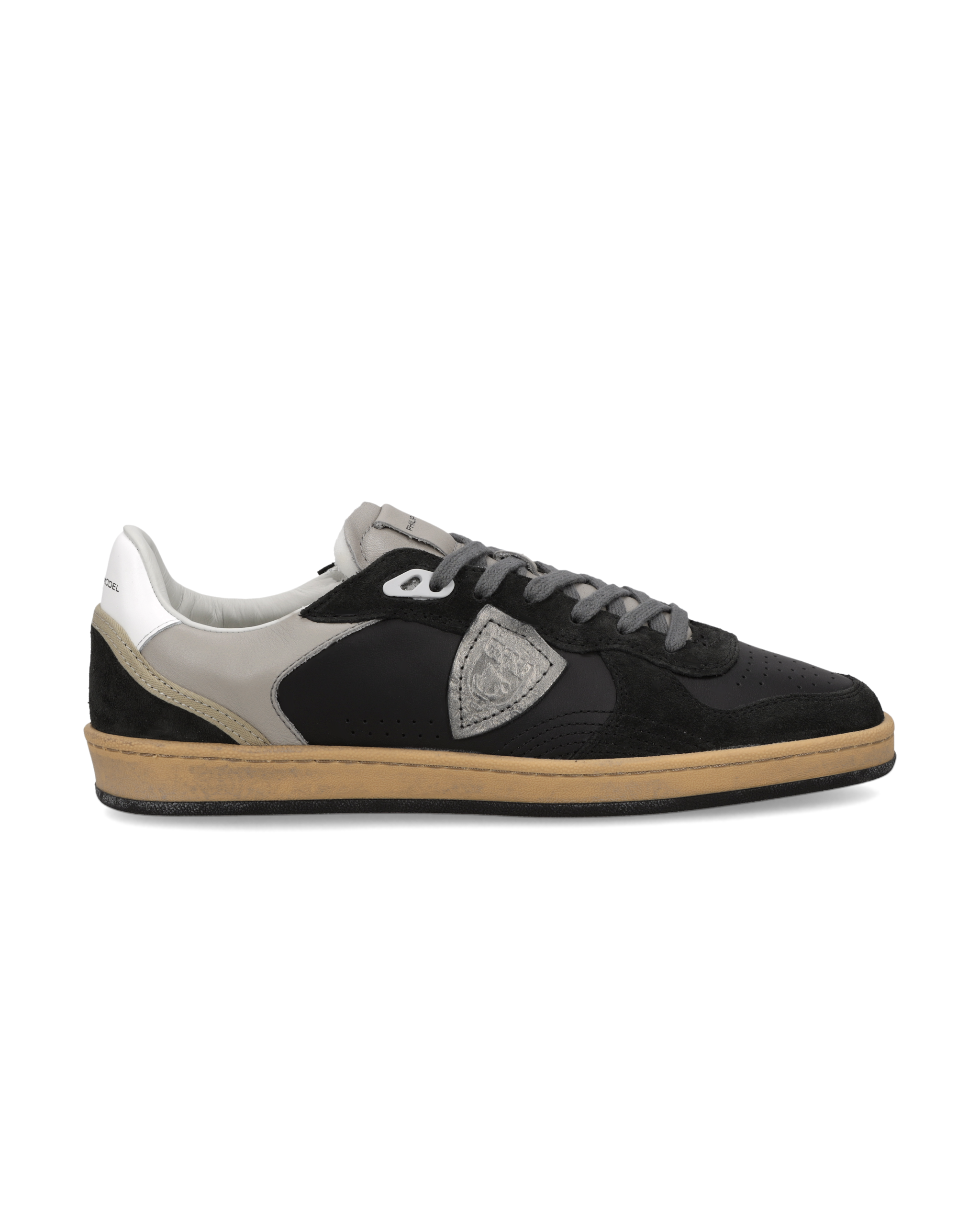 philippe-model-pgal-herren-sneaker-schwarz-grau-anthrazit image 1