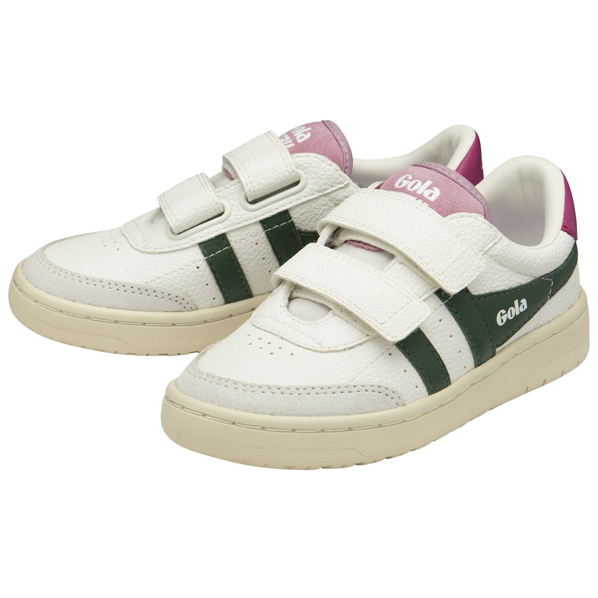 gola-falcon-strap-kinder-sneaker-wei-tannengr-n-fuchsia image 3