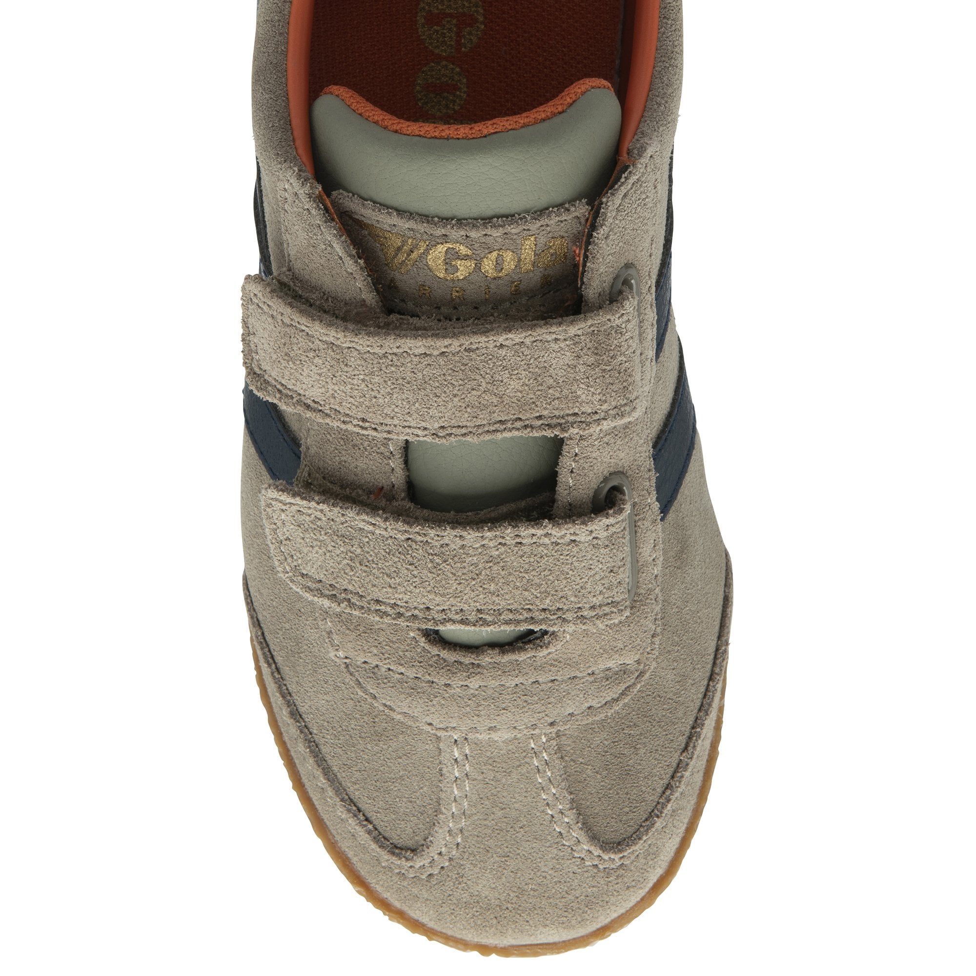 gola-harrier-strap-trainer-kinder-wildleder-klett-vintage image 5