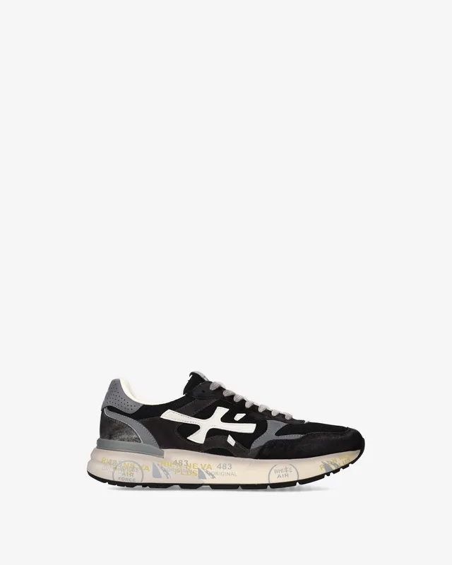 premiata-mick-0-1-8119-sneaker-schwarz-grau-herren image 1