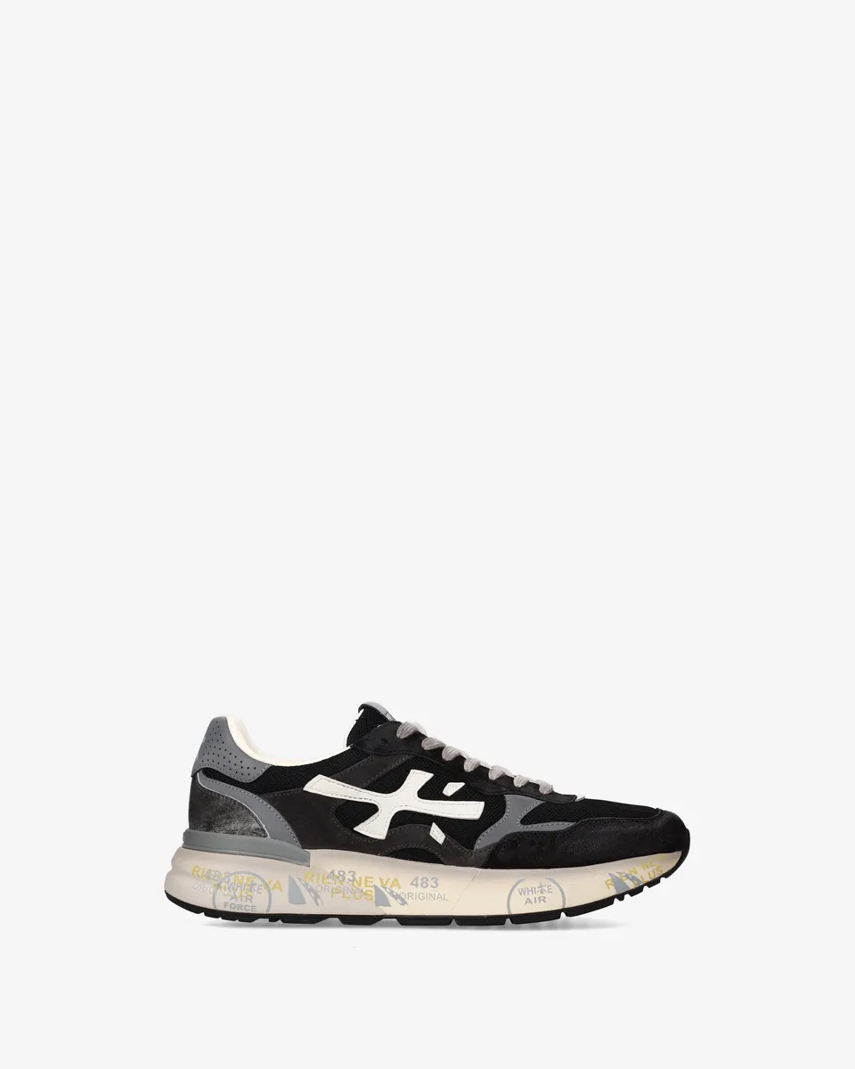 premiata-mick-0-1-8119-sneaker-schwarz-grau-herren image 1