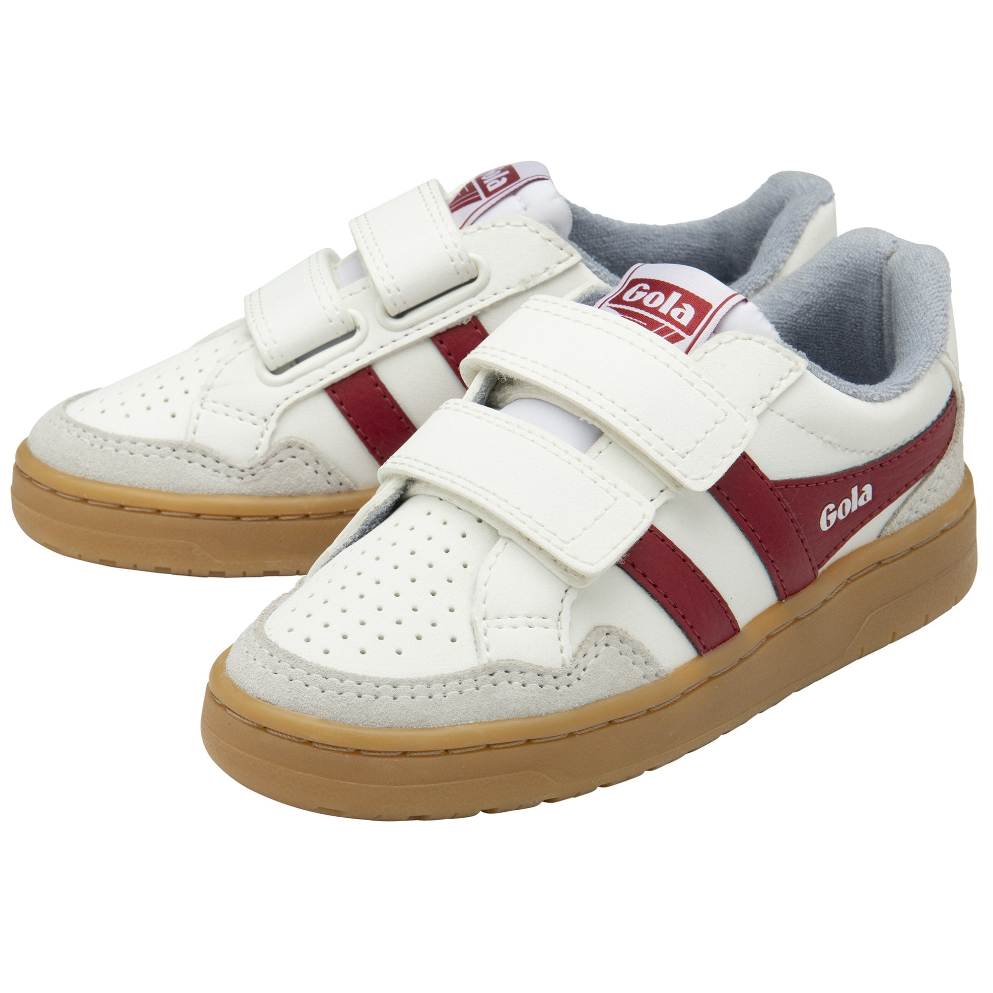 gola-eagle-strap-sneaker-f-r-kinder-wei-dunkelrot image 3