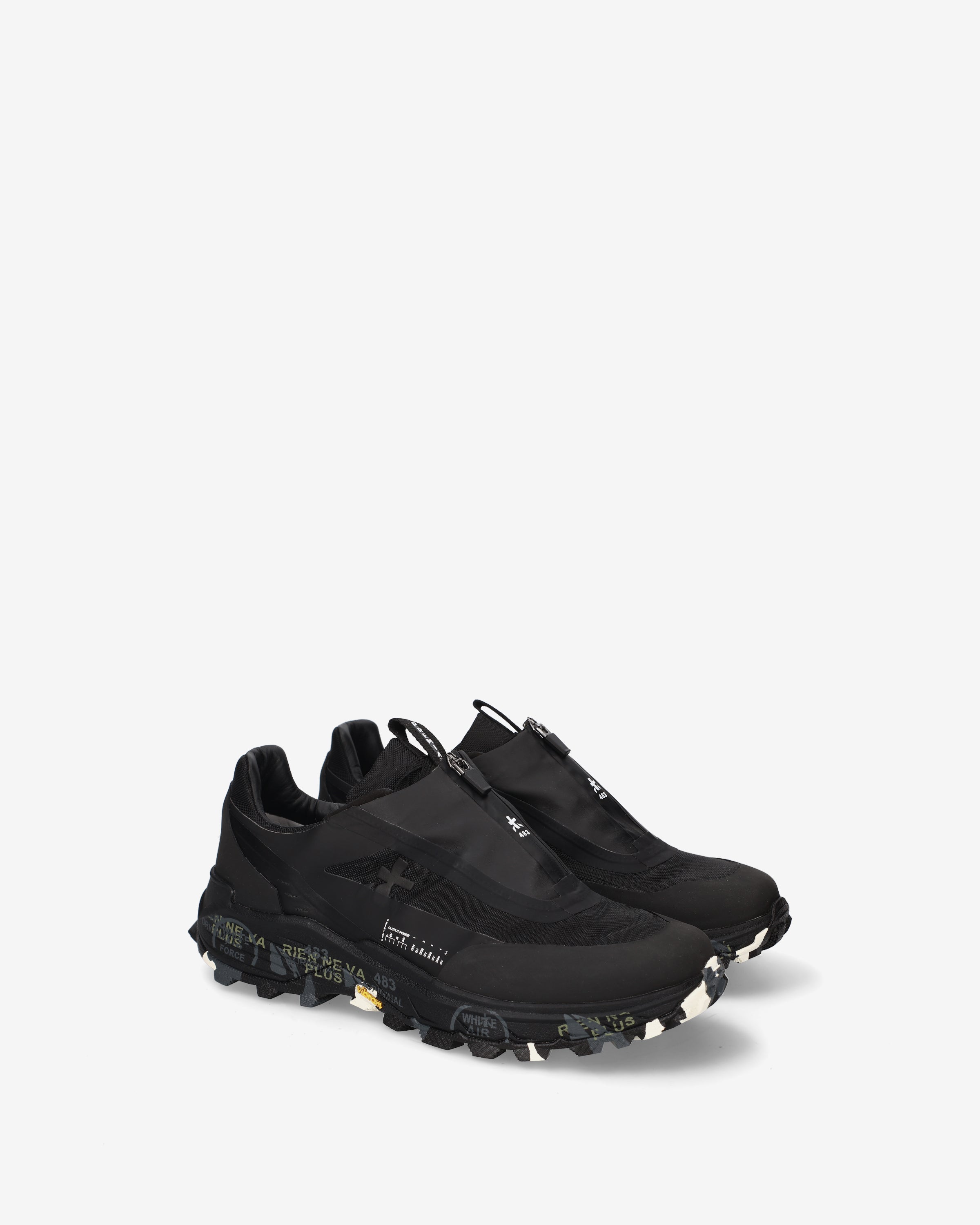 premiata-sciliar-498-black-tech-sneaker-mit-zip-und-vibram image 2