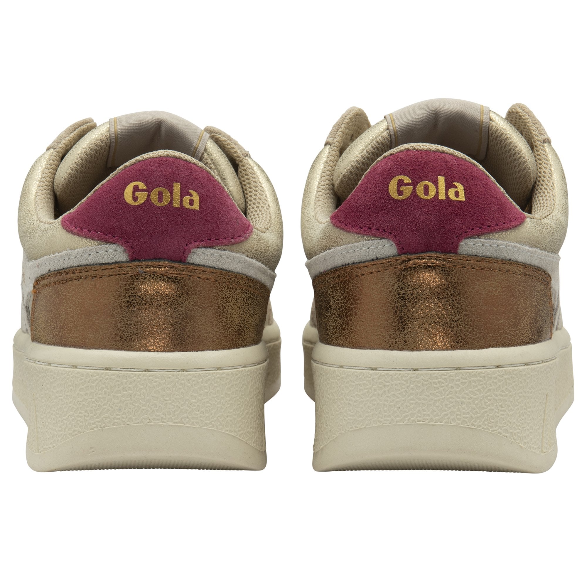 gola-superslam-blaze-ii-damen-sneaker-gold-off-white-kirschrot image 4