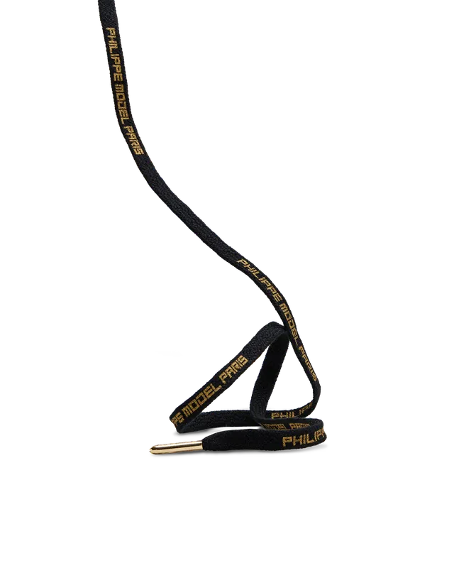 philippe-model-schn-rsenkel-damen-baumwolle-noir-or-schwarz-gold image 1