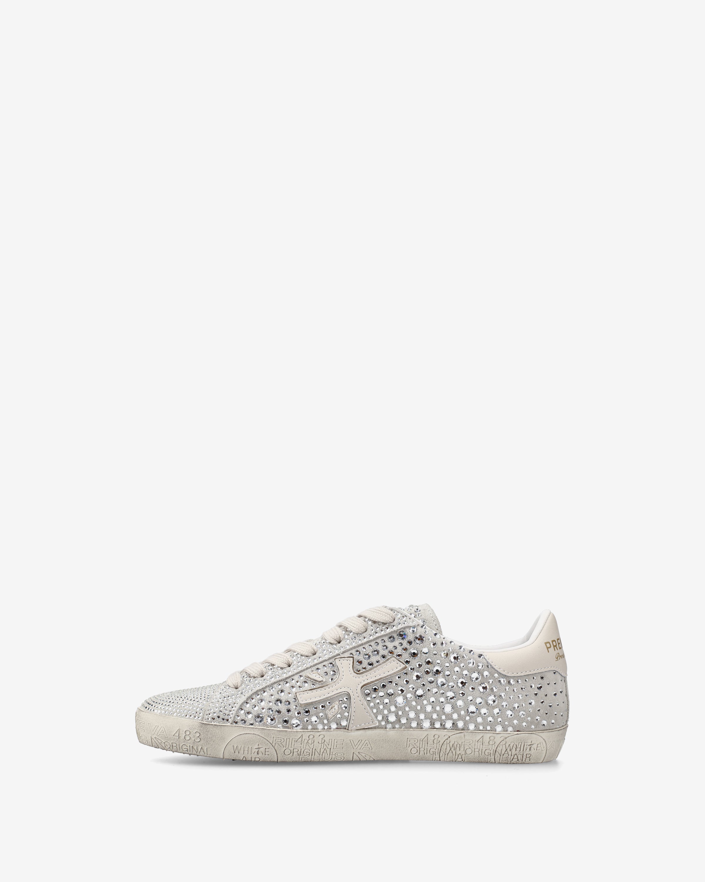 premiata-stevend-7848-sneaker-creme-silber-kristalle image 3