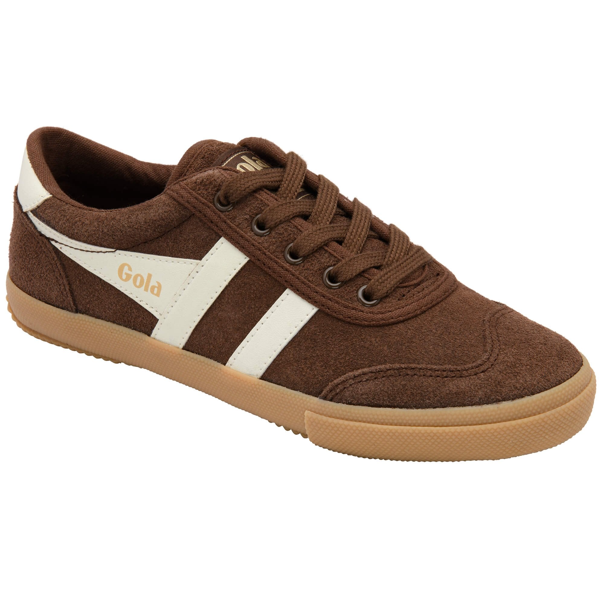 gola-badminton-wildleder-sneaker-f-r-damen-dunkelbraun-cremewei image 2