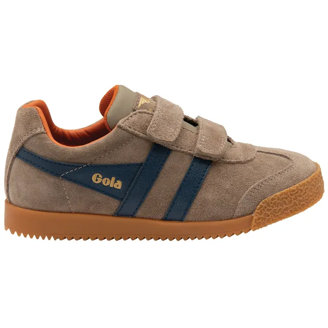 gola-harrier-strap-trainer-kinder-wildleder-klett-vintage image 1