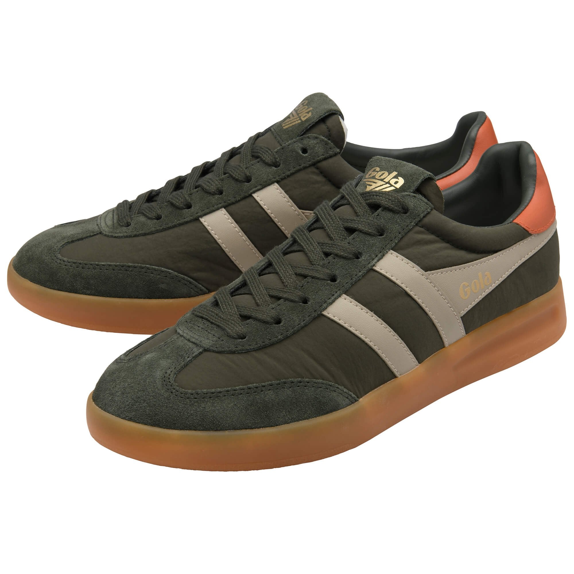 gola-cyclone-nylon-herren-sneaker-dunkelkhaki-suede image 3