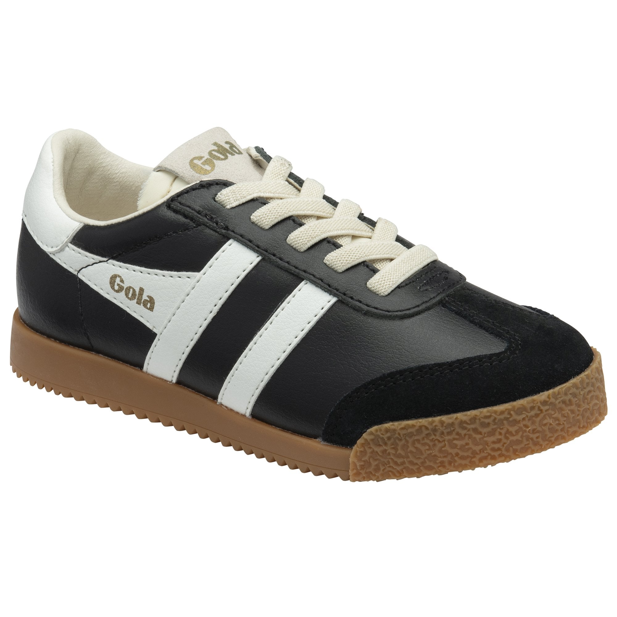 gola-elan-leder-sneaker-f-r-kinder-schwarz-wei image 2