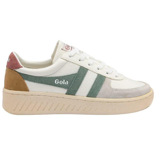 gola-grandslam-trident-damen-sneaker-wei-green-mist-brownrose image 1