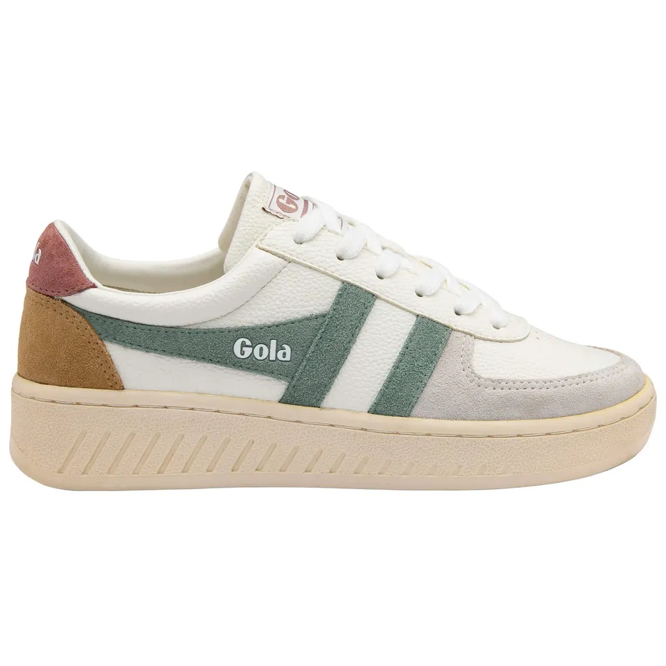 gola-grandslam-trident-damen-sneaker-wei-green-mist-brownrose image 1