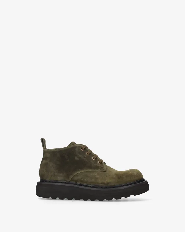premiata-polacchino-platform-olive-herren-boot-aus-suede image 1