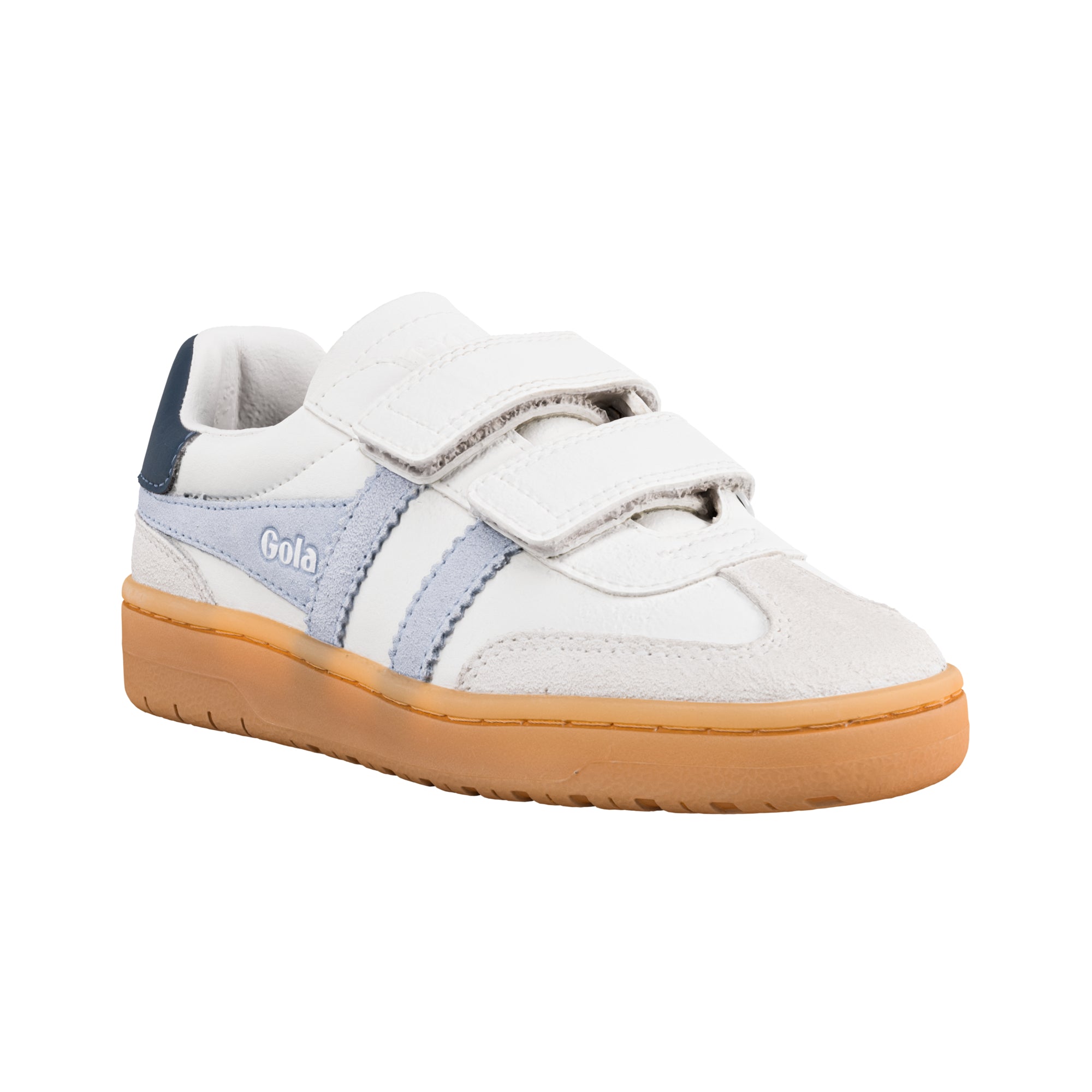 gola-viper-pure-strap-kinder-trainer-wei-es-leder-klettverschluss image 2