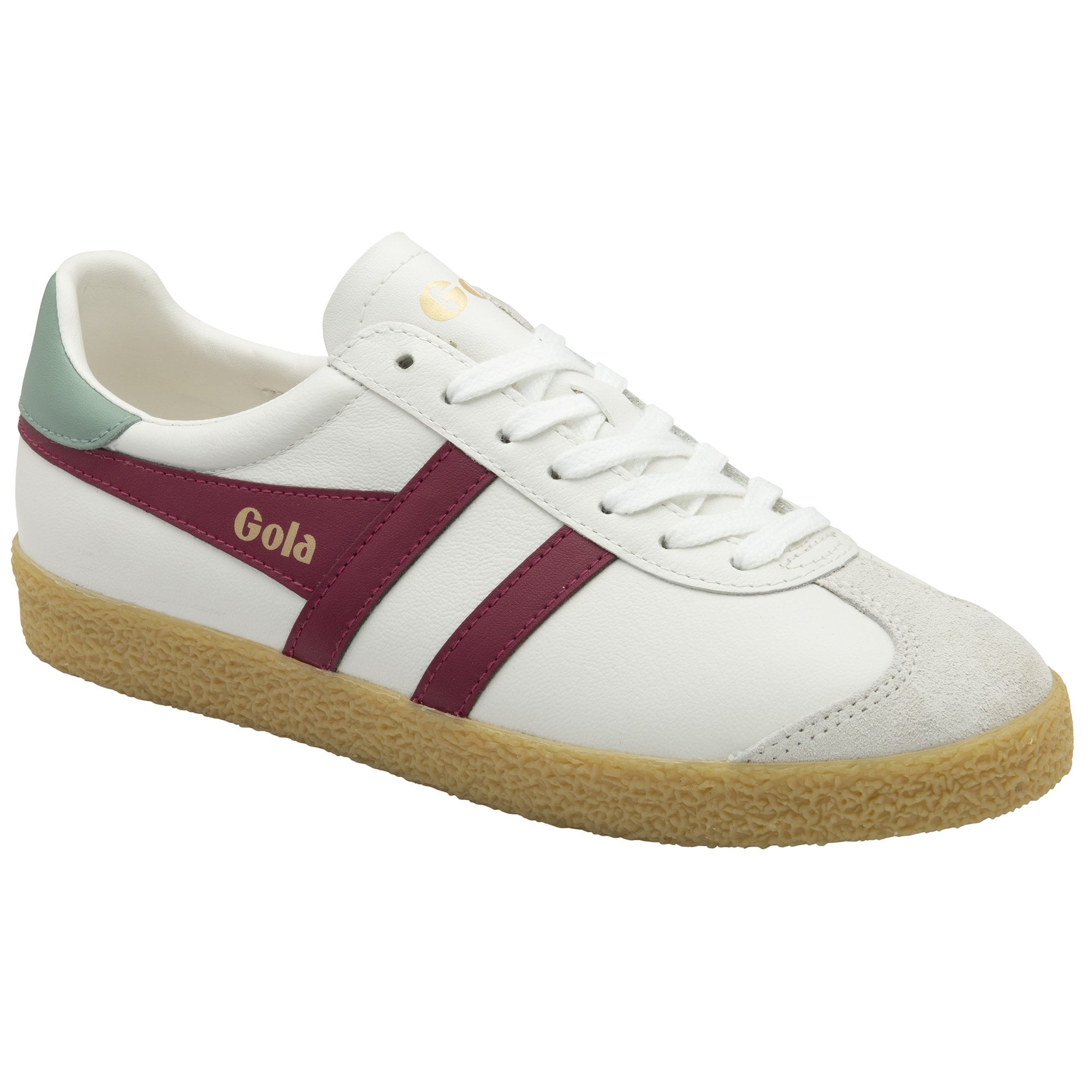 gola-medallist-leder-damen-sneaker-wei-kirschrot-gr-n-gold image 2
