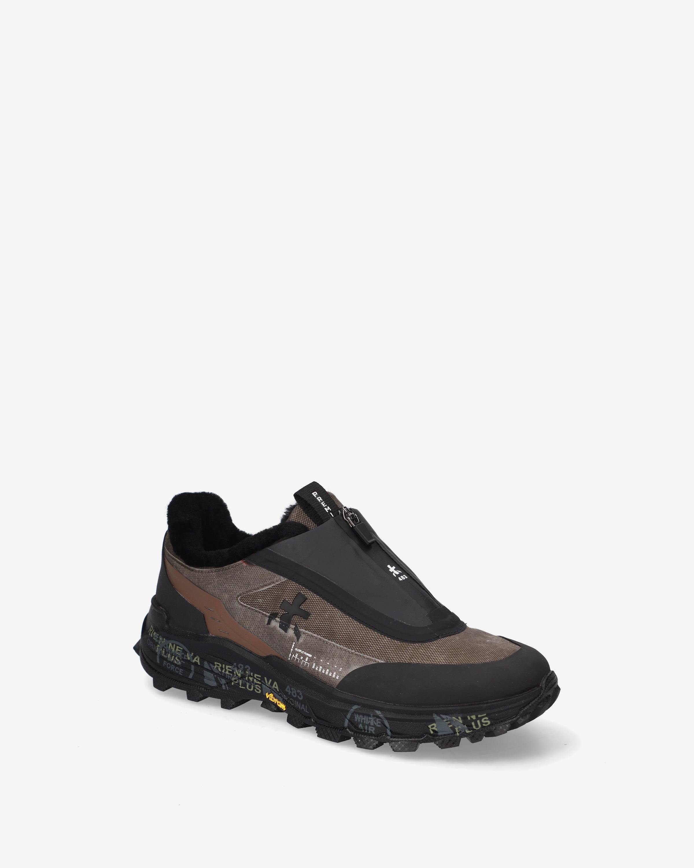 premiata-sciliar-492-herren-sneaker-vibram-schwarz-braun image 4