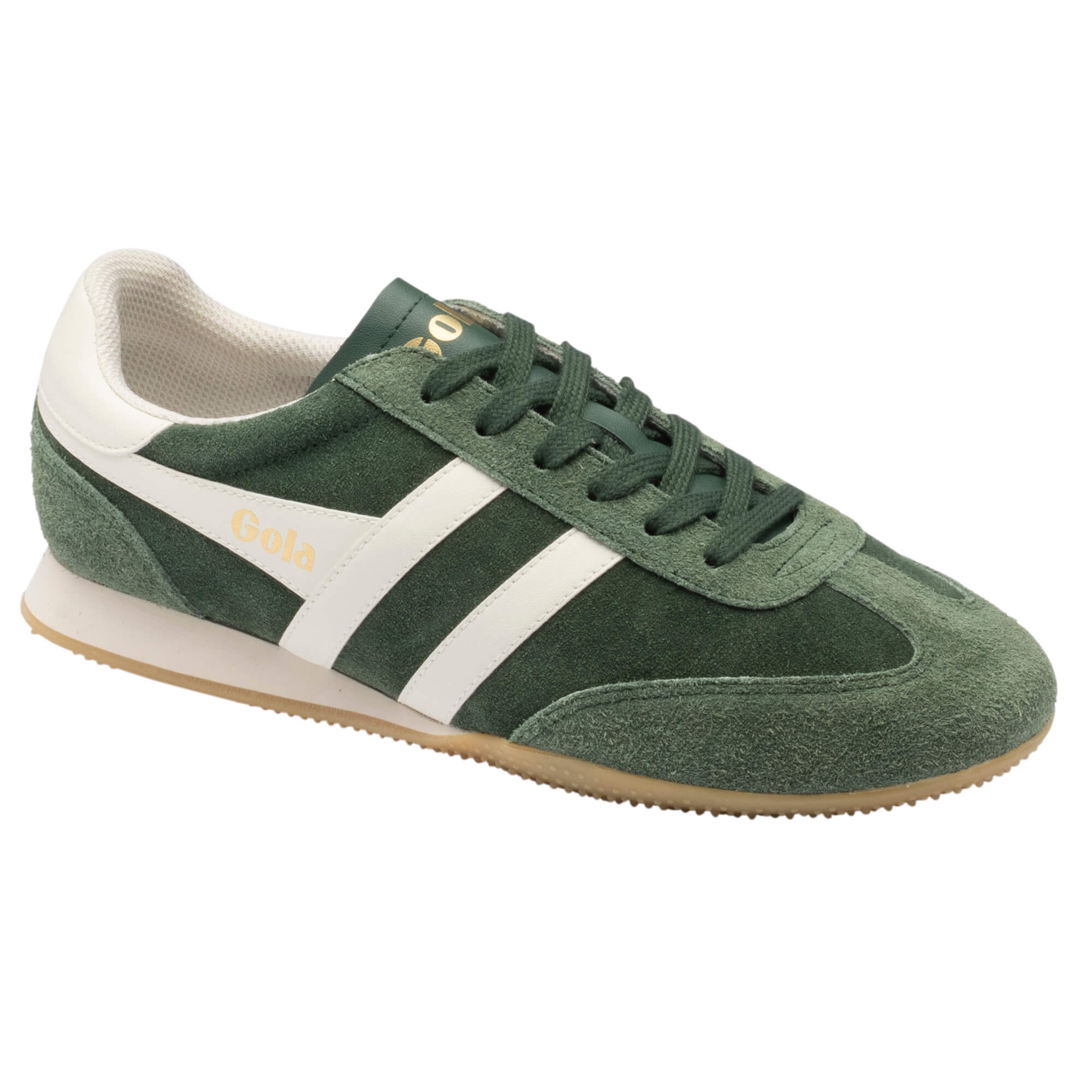 gola-sprinter-wildleder-sneaker-f-r-herren-in-evergreen-off-white image 2