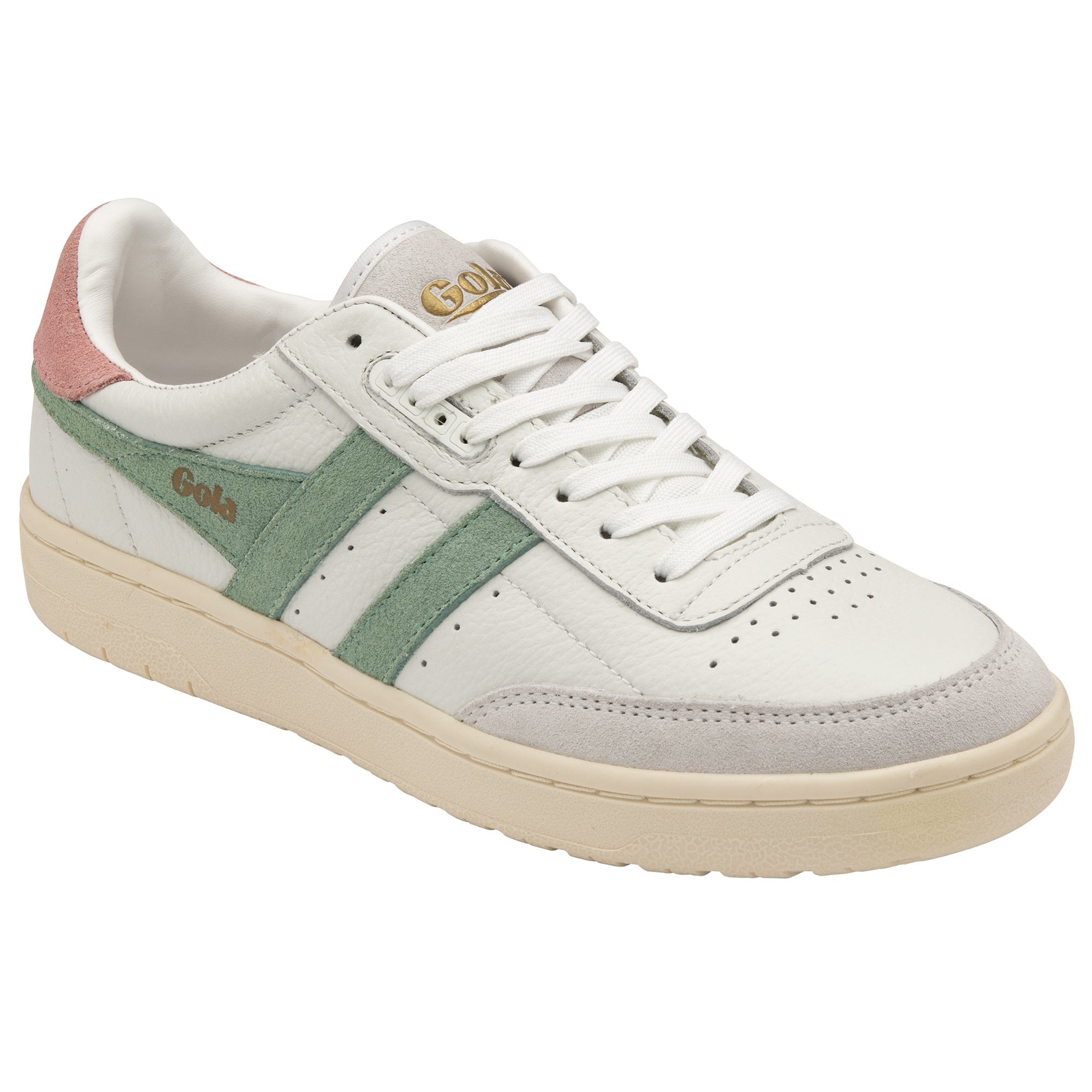 gola-falcon-damen-sneaker-wei-gr-n-koralle image 2