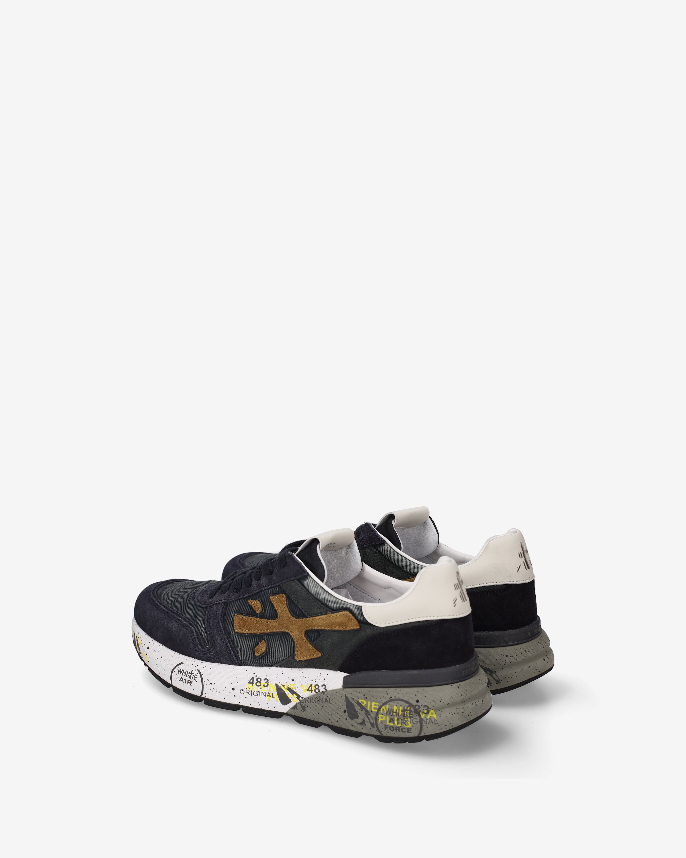 premiata-mick-8435-herren-sneaker-night-blau-suede image 5