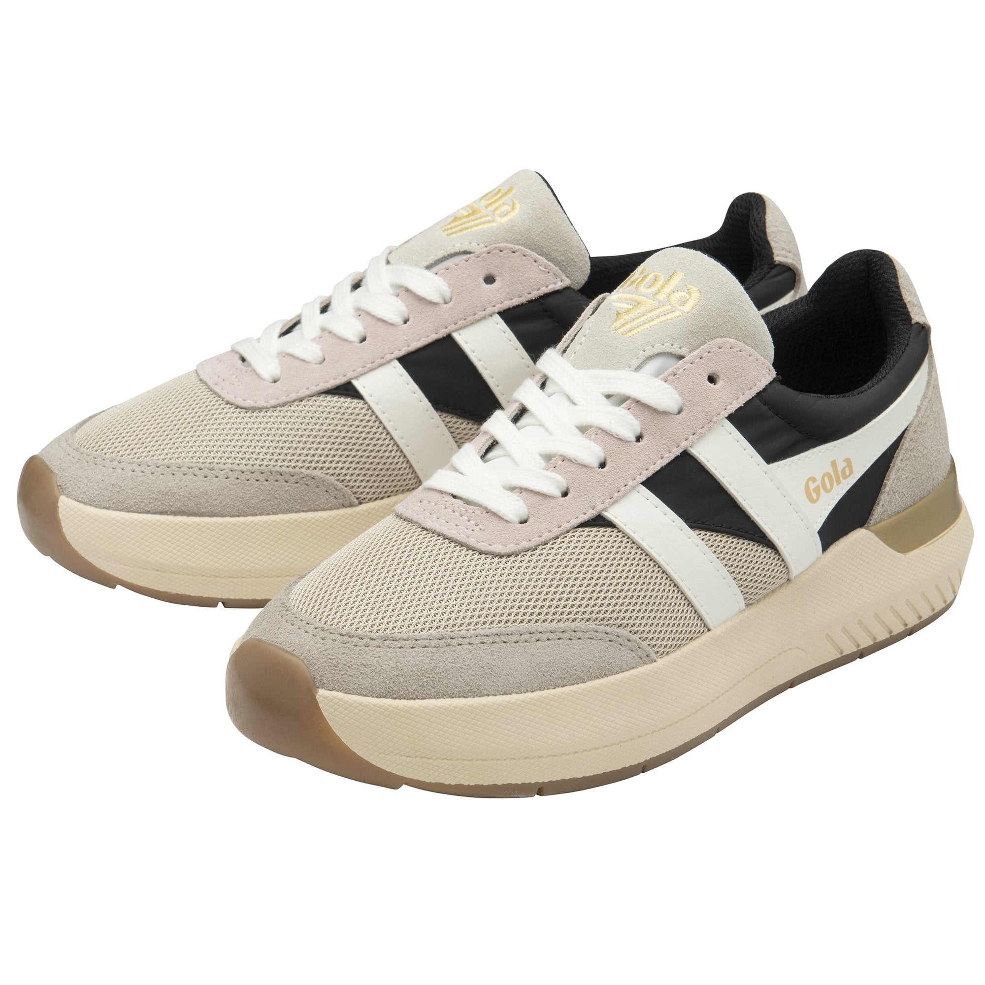 gola-raven-sneaker-f-r-damen-mesh-in-weizen-schwarz-federgrau image 3