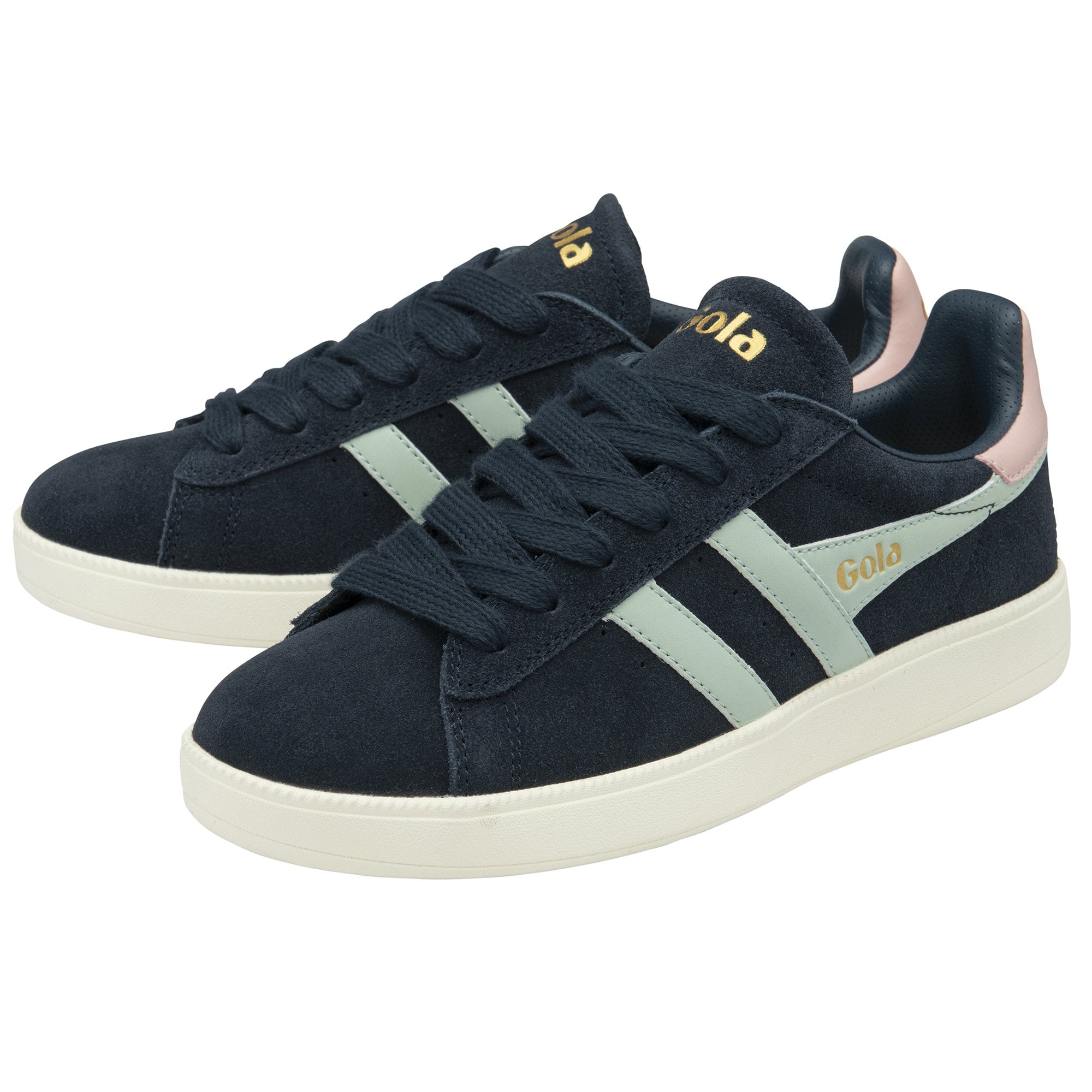 gola-aztec-damen-sneaker-wildleder-marineblau-hellblau image 3