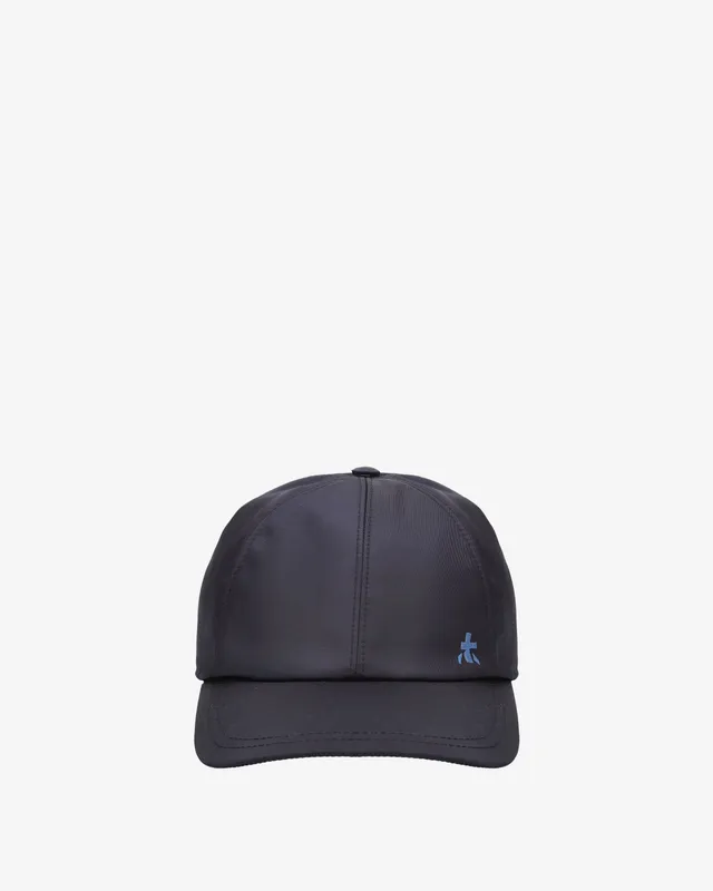 premiata-baseball-cap-nylon-blau-mit-sticklogo image 1