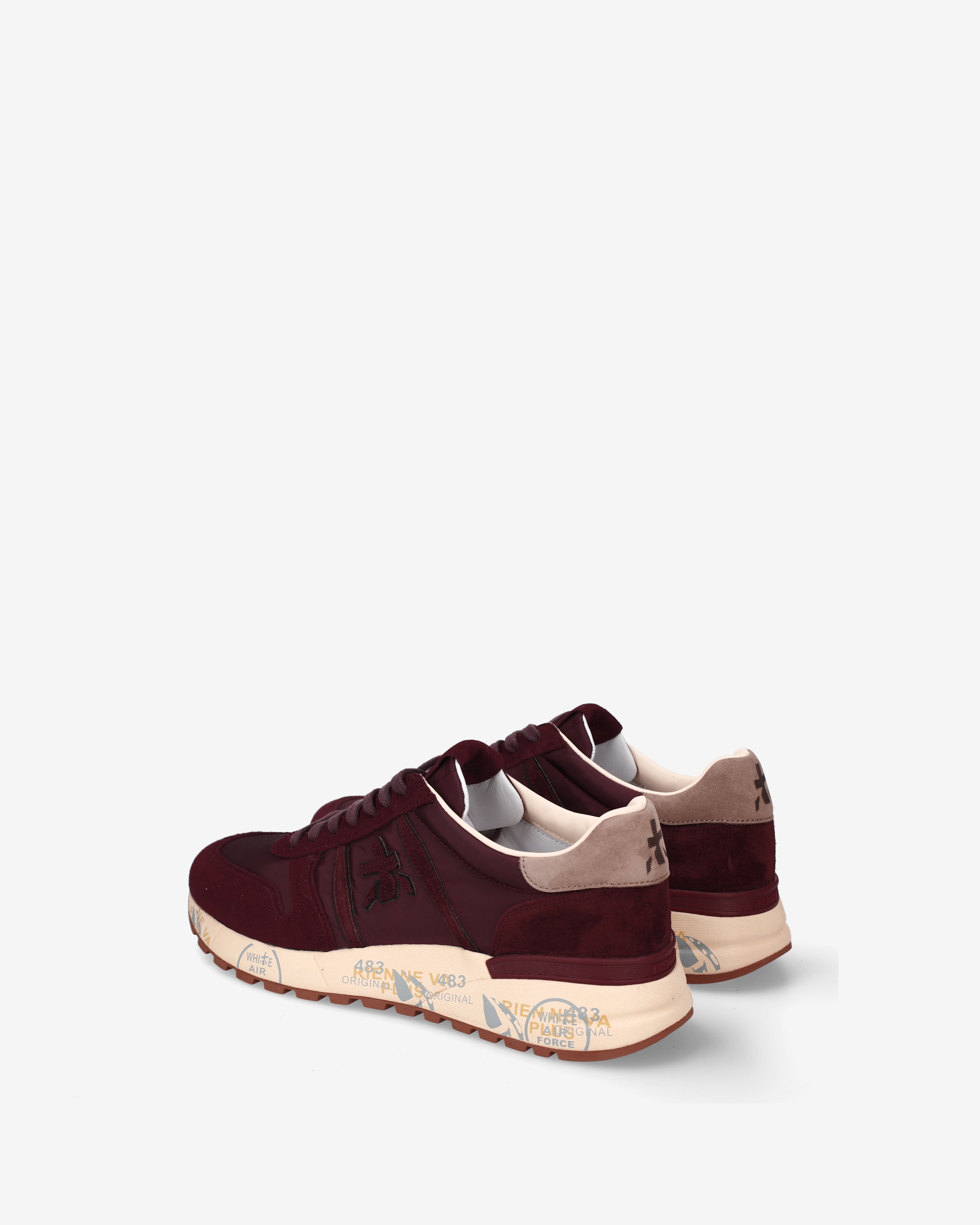 premiata-lander-8411-sneaker-bordeaux-nylon-herren image 5
