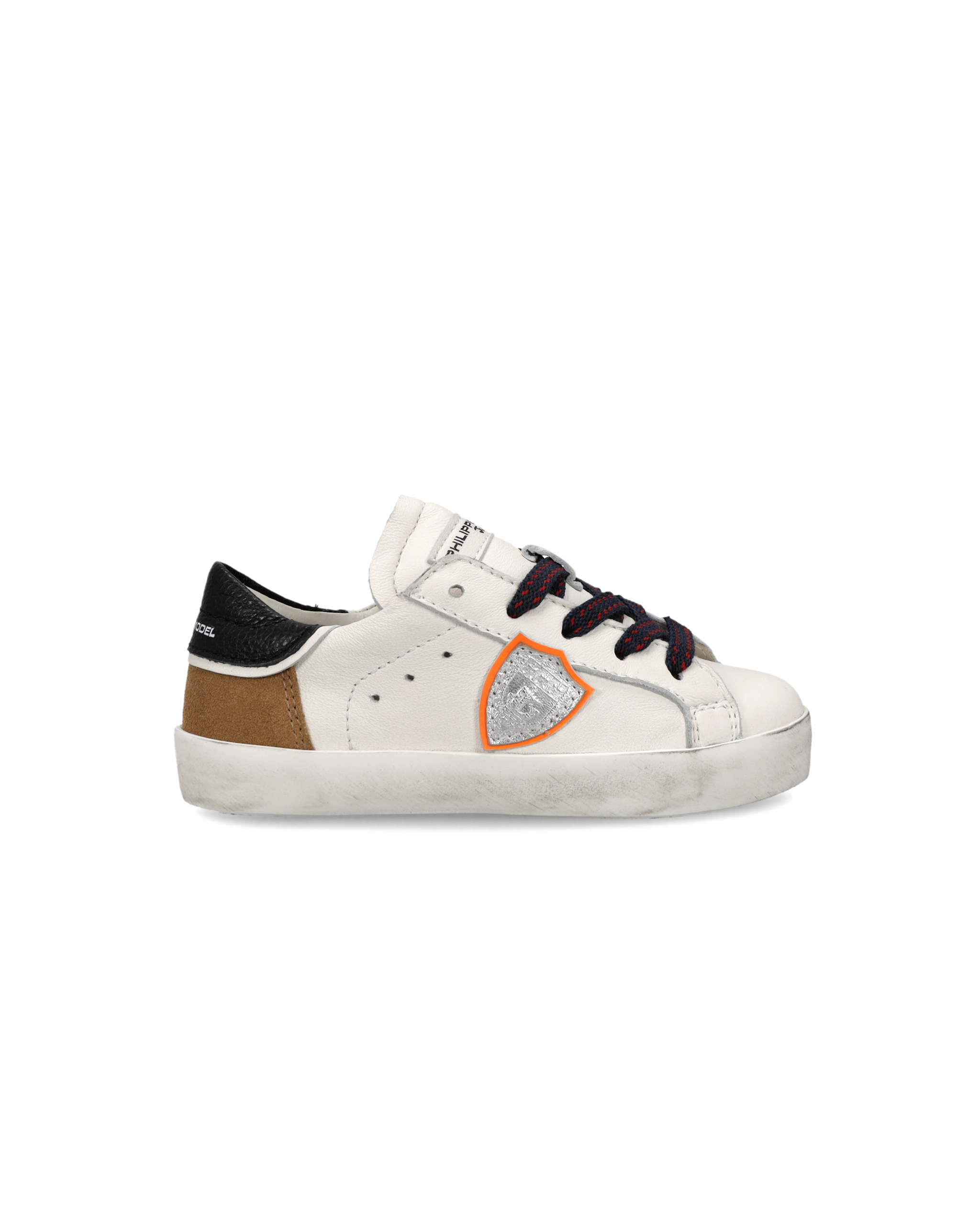 philippe-model-prsx-baby-sneaker-wei-cognac-schwarz image 1