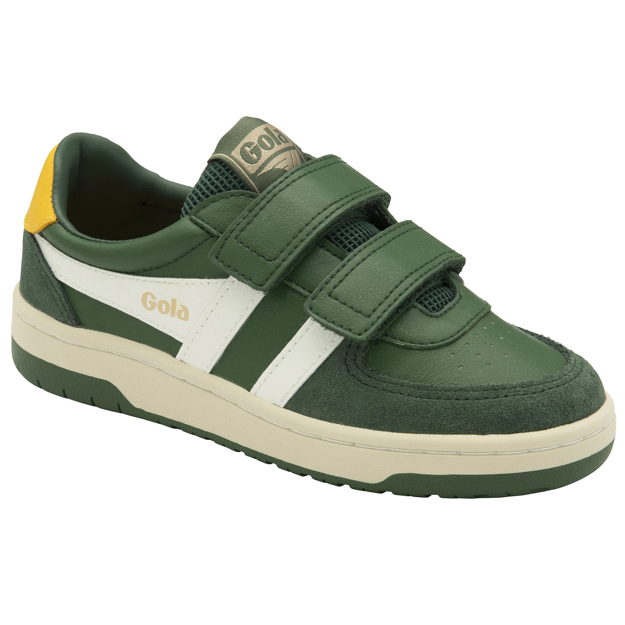 gola-hawk-strap-kindersneaker-evergreen-off-white-sun image 2