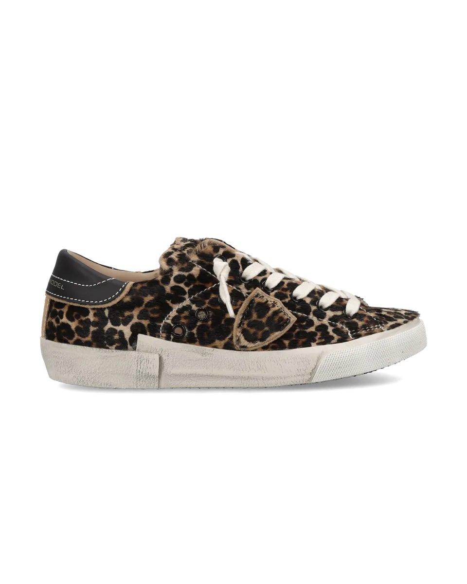 philippe-model-prsx-sneaker-damen-animal-print-schwarz image 1