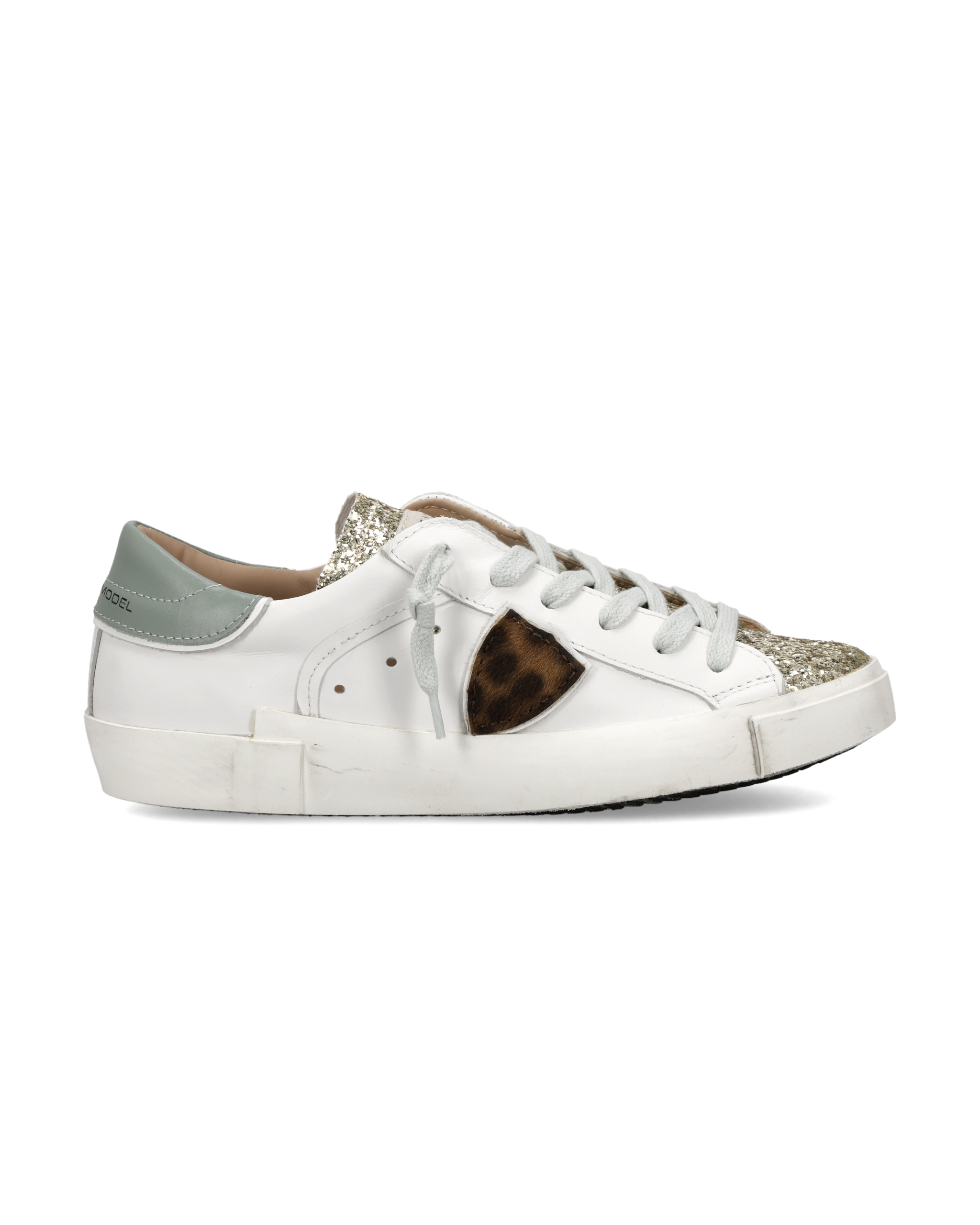 philippe-model-prsx-sneaker-damen-wei-gold-aviation-animal image 1