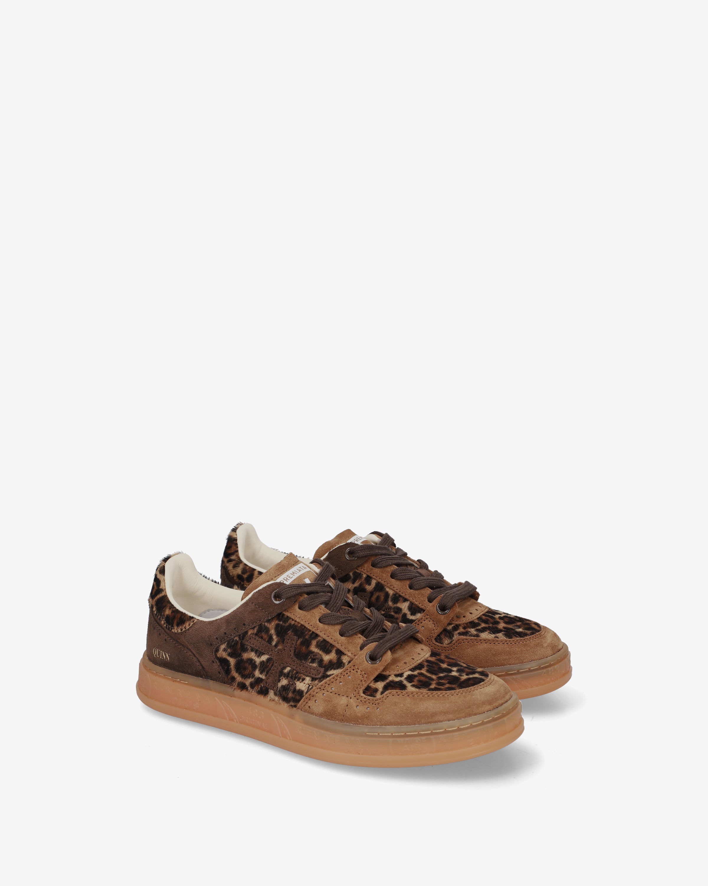 premiata-quinnd-8643-damen-sneaker-suede-animalier-beige-moro image 2