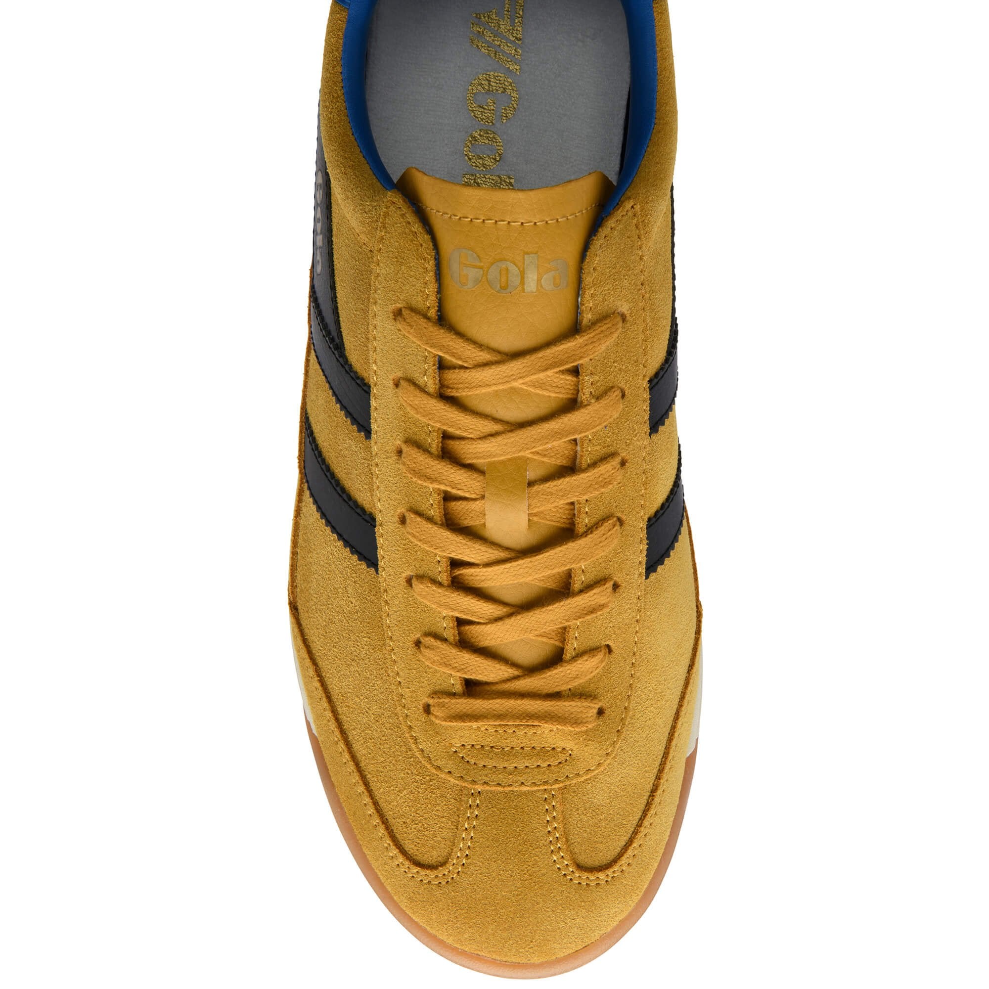 gola-tornado-88-herren-sneaker-wildleder-gelb-schwarz image 5