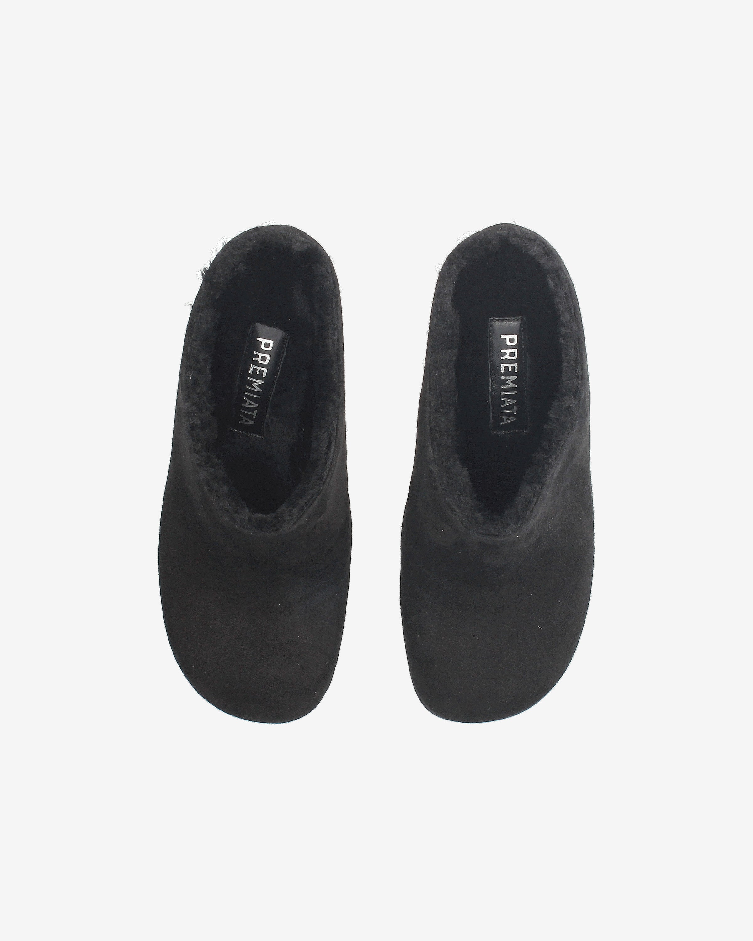 premiata-hausschuhe-damen-montone-leder-schwarz image 6