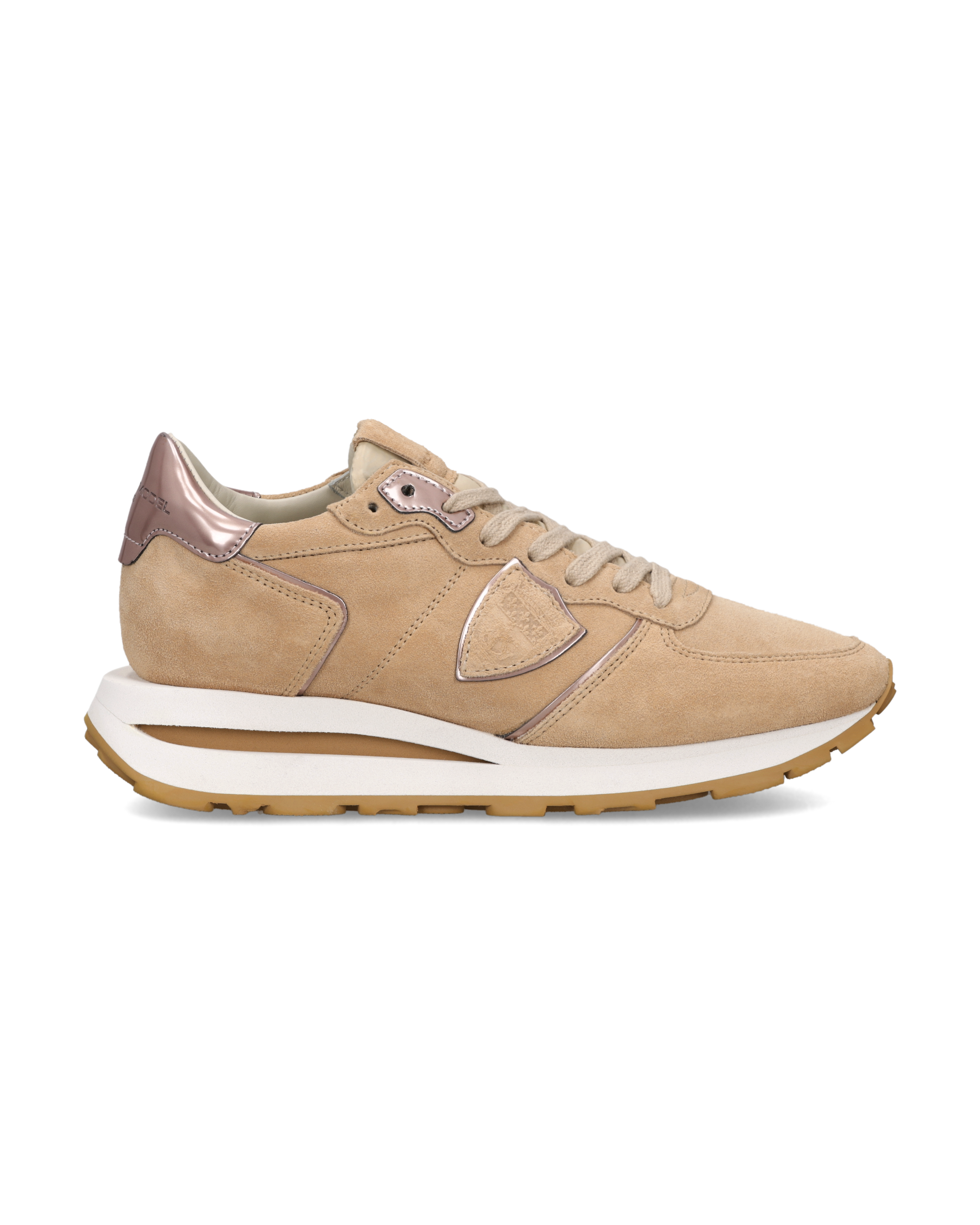 philippe-model-tropez-haute-damen-sneaker-beige-metallic image 1