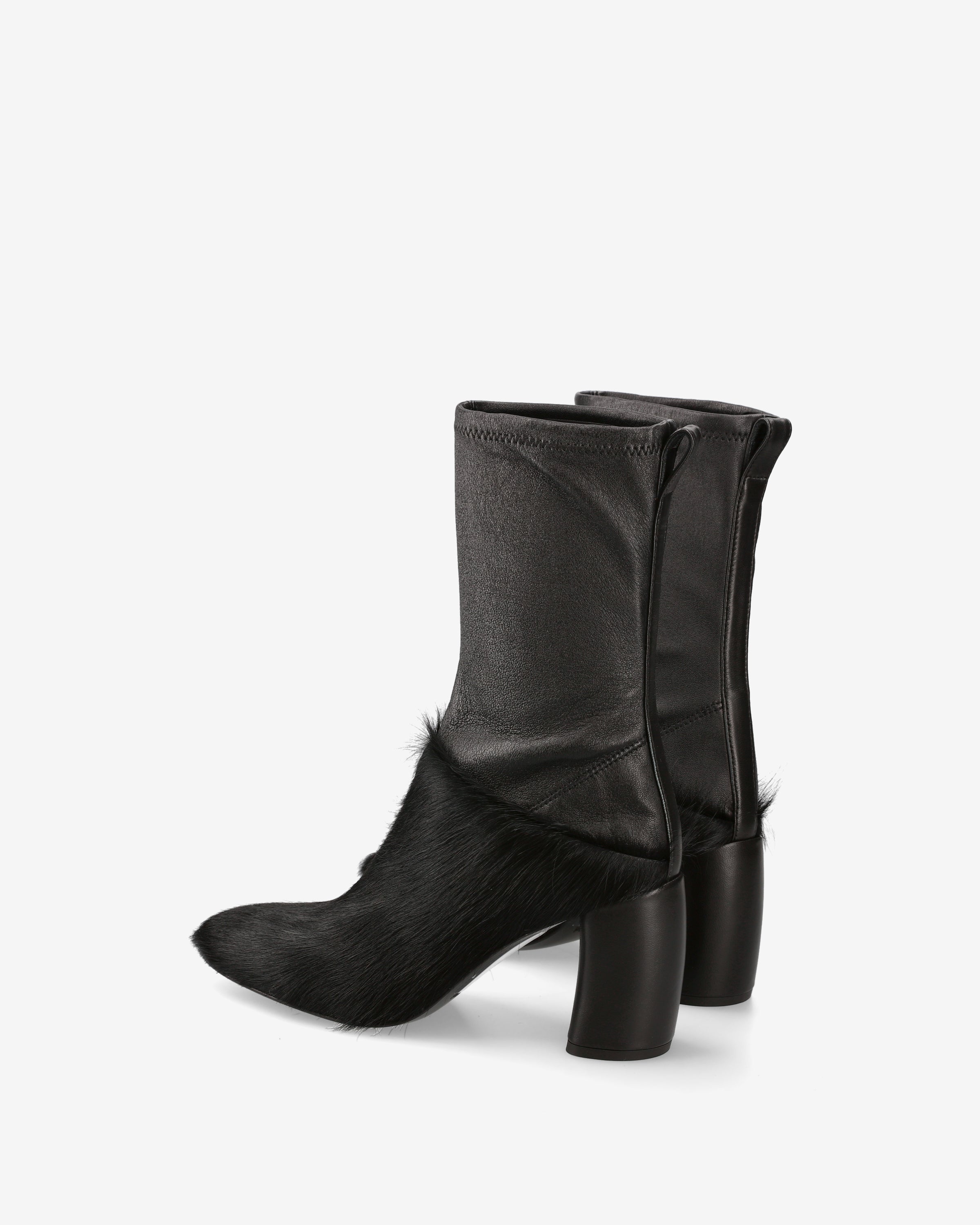 premiata-damen-stiefeletten-schwarz-leder-stretch-cavallino-8cm image 5