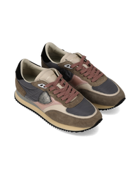 philippe-model-blville-sneaker-damen-grau-anthrazit-rosa image 4