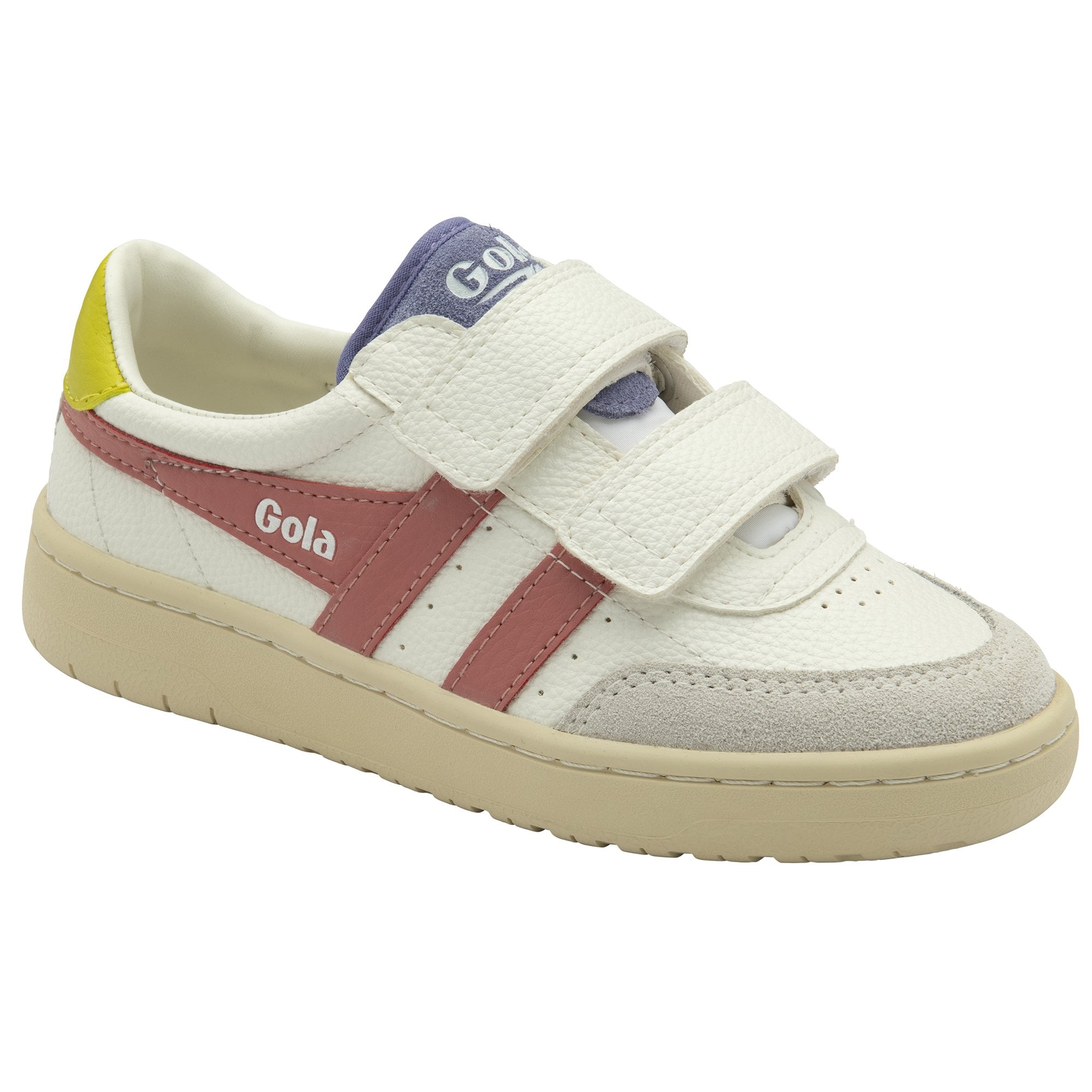 gola-falcon-strap-sneaker-f-r-kinder-wei-koralle-gelb image 2