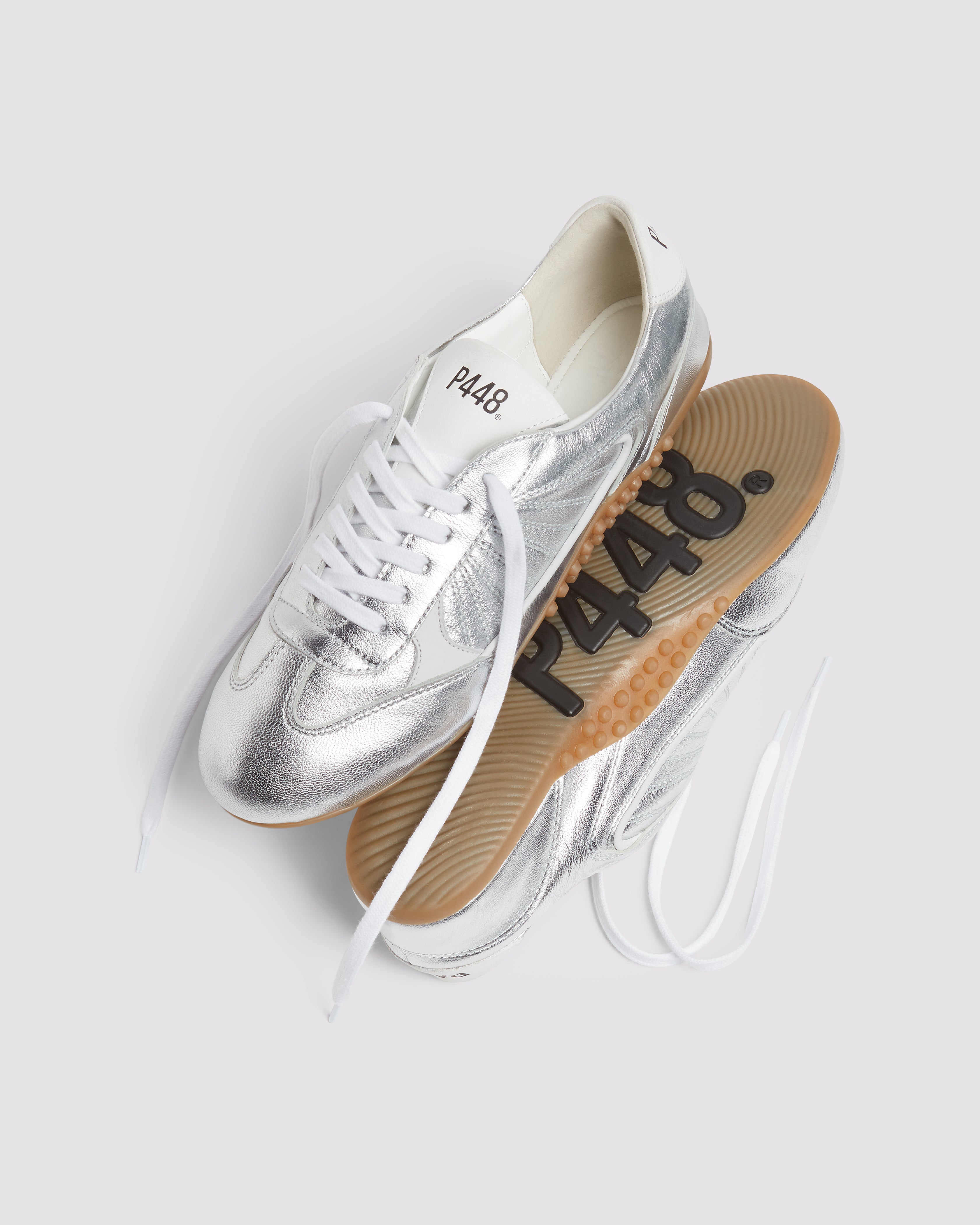 p448-lisbon-silver-damen-sneaker-retro-soccer image 4