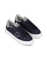 philippe-model-temple-sneaker-herren-wei-blau-grau image 5