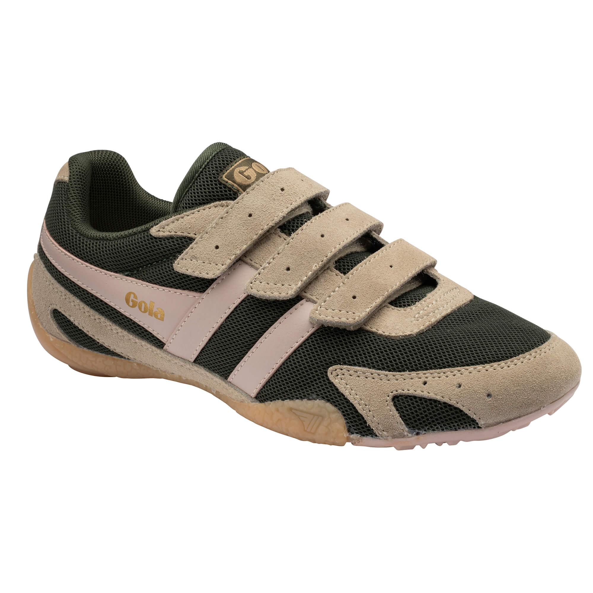 gola-connect-strap-damen-sneaker-dark-khaki-bone image 2