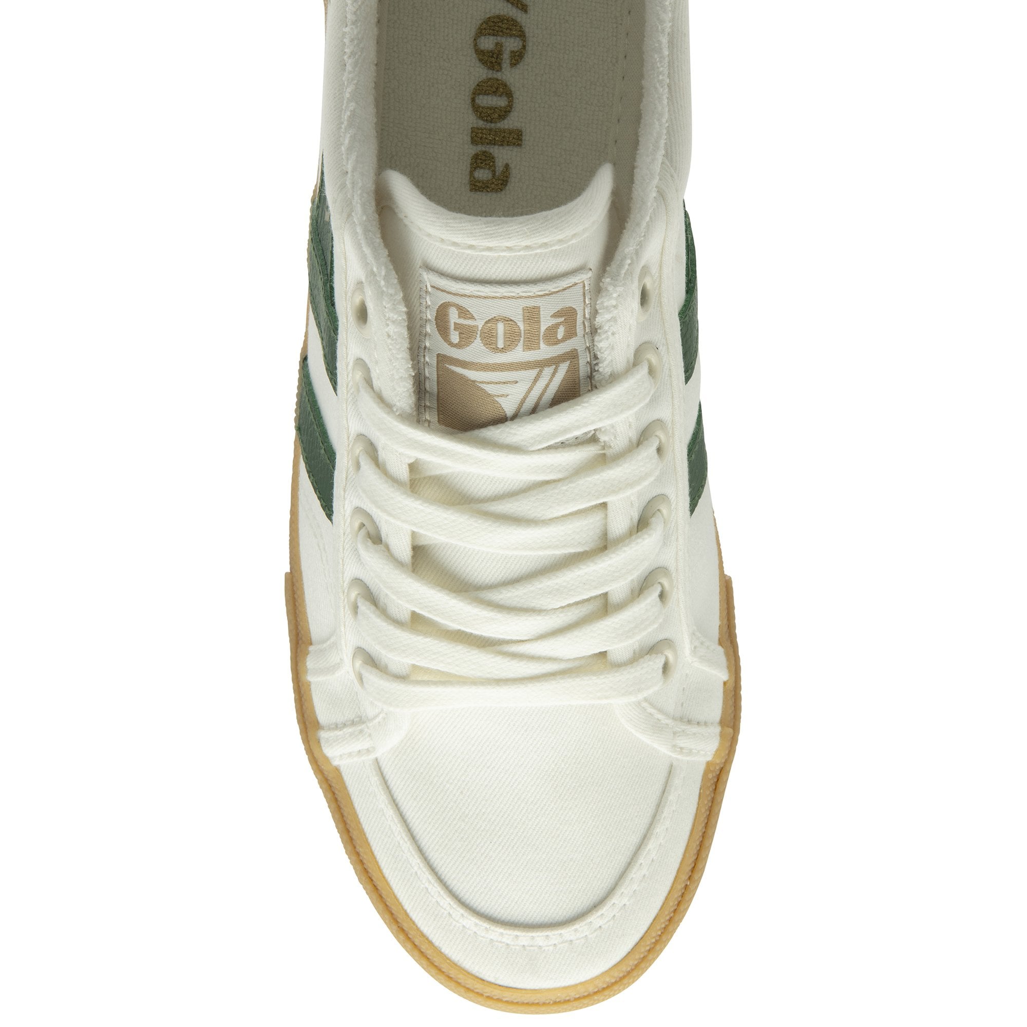 gola-stratus-plimsoll-sneaker-f-r-damen-creme-gr-n image 5